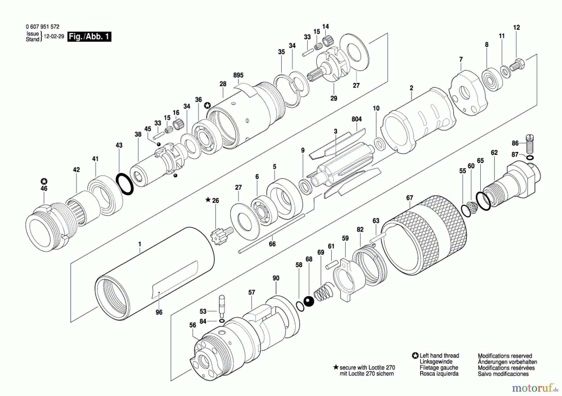 Bosch Werkzeug Einbaumotor 370 WATT-SERIE Seite 1