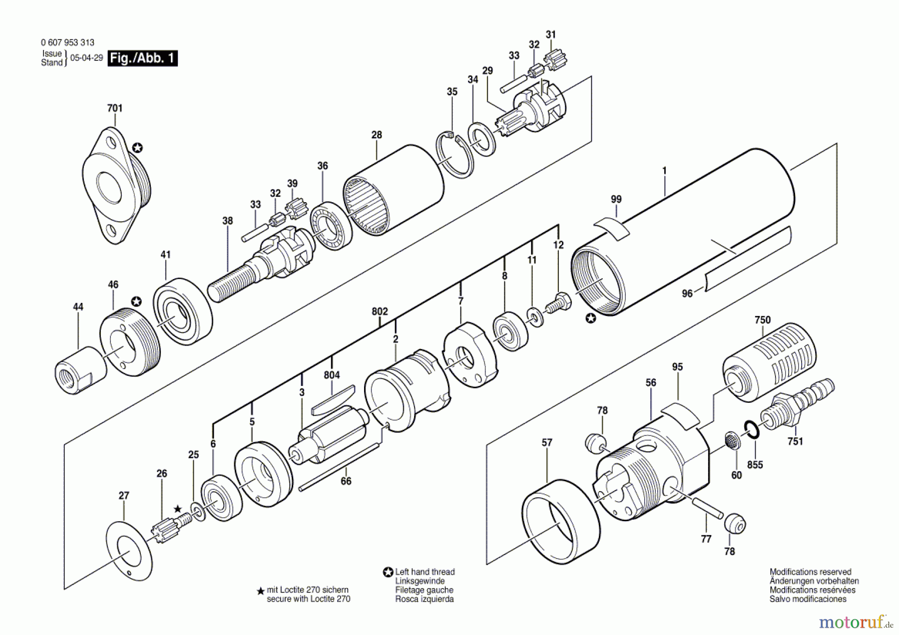 Bosch Werkzeug Einbaumotor 180 WATT-SERIE Seite 1