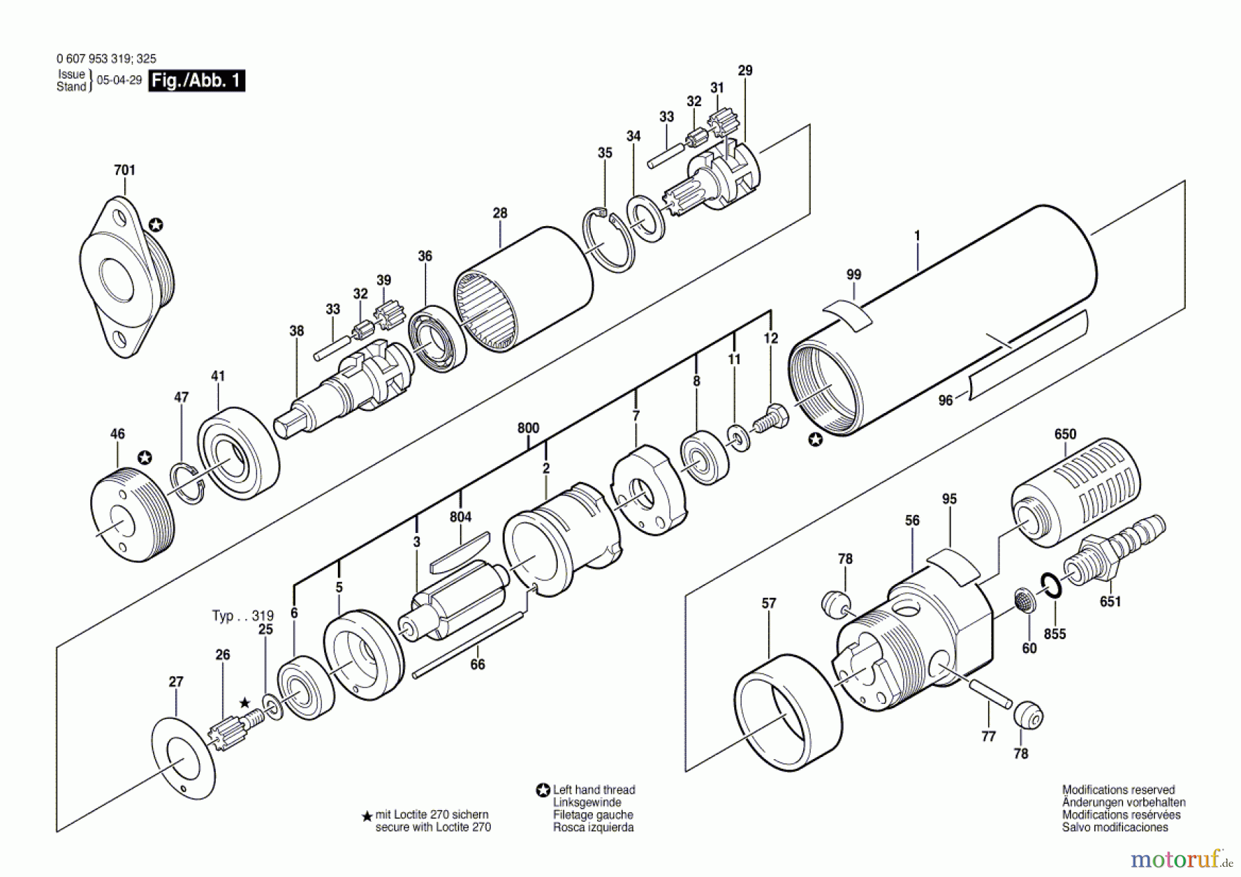 Bosch Werkzeug Einbaumotor 180 WATT-SERIE Seite 1