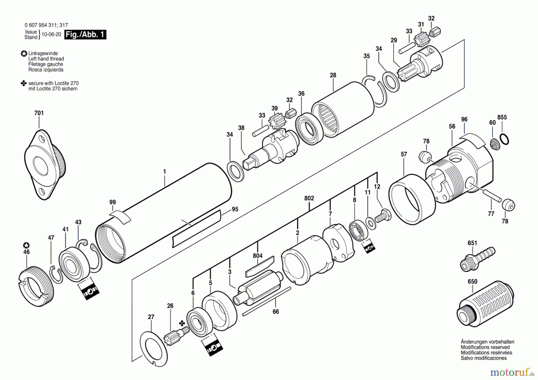 Bosch Werkzeug Einbaumotor 120 WATT-SERIE Seite 1