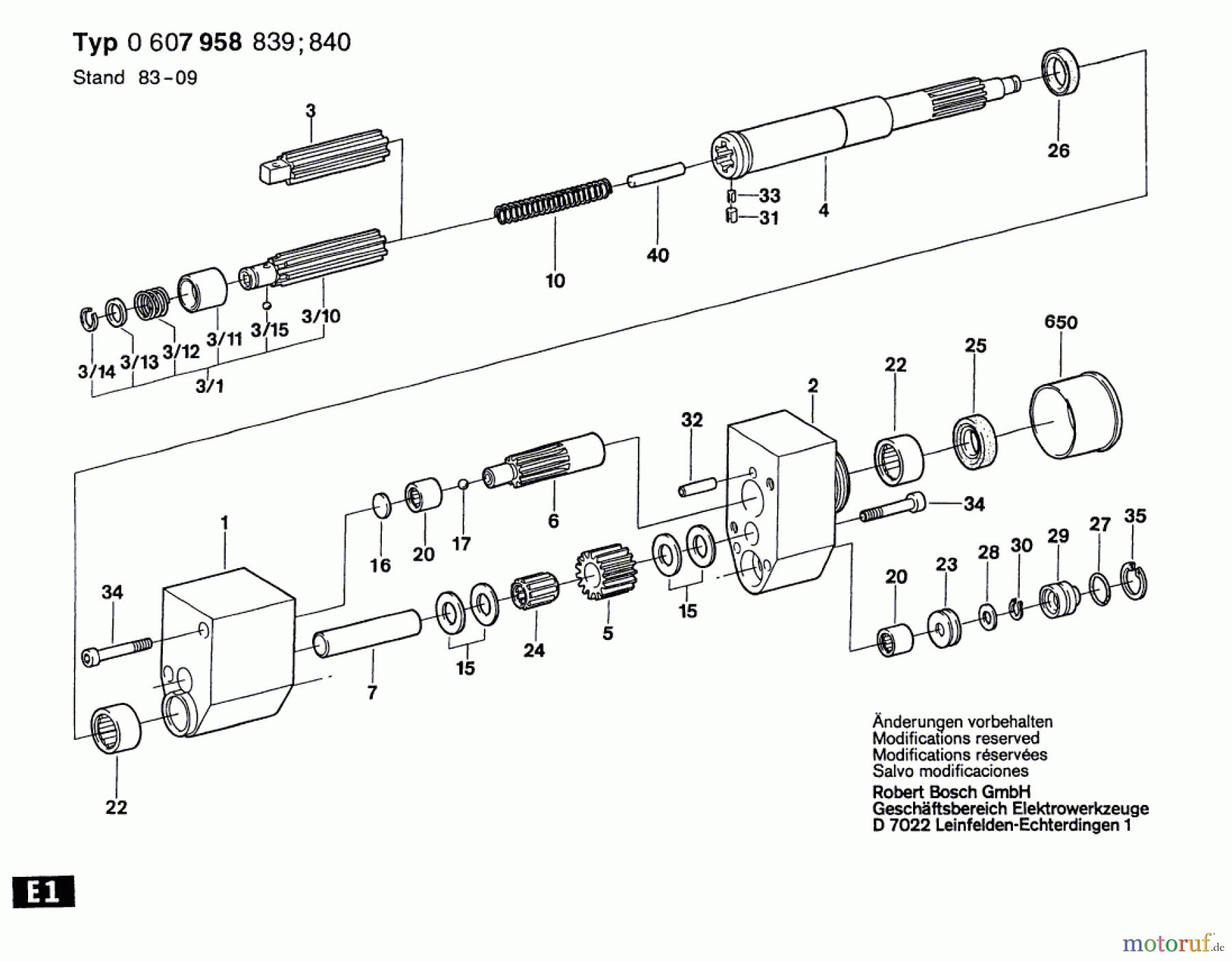 Bosch Werkzeug Vorsatzgetriebe ---- Seite 1