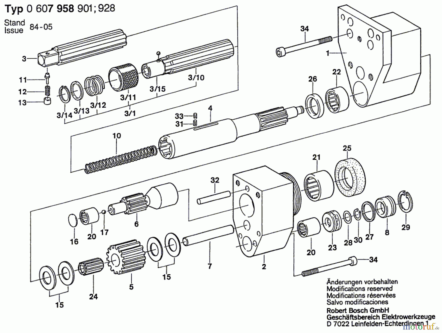 Bosch Werkzeug Vorsatzgetriebe ---- Seite 1