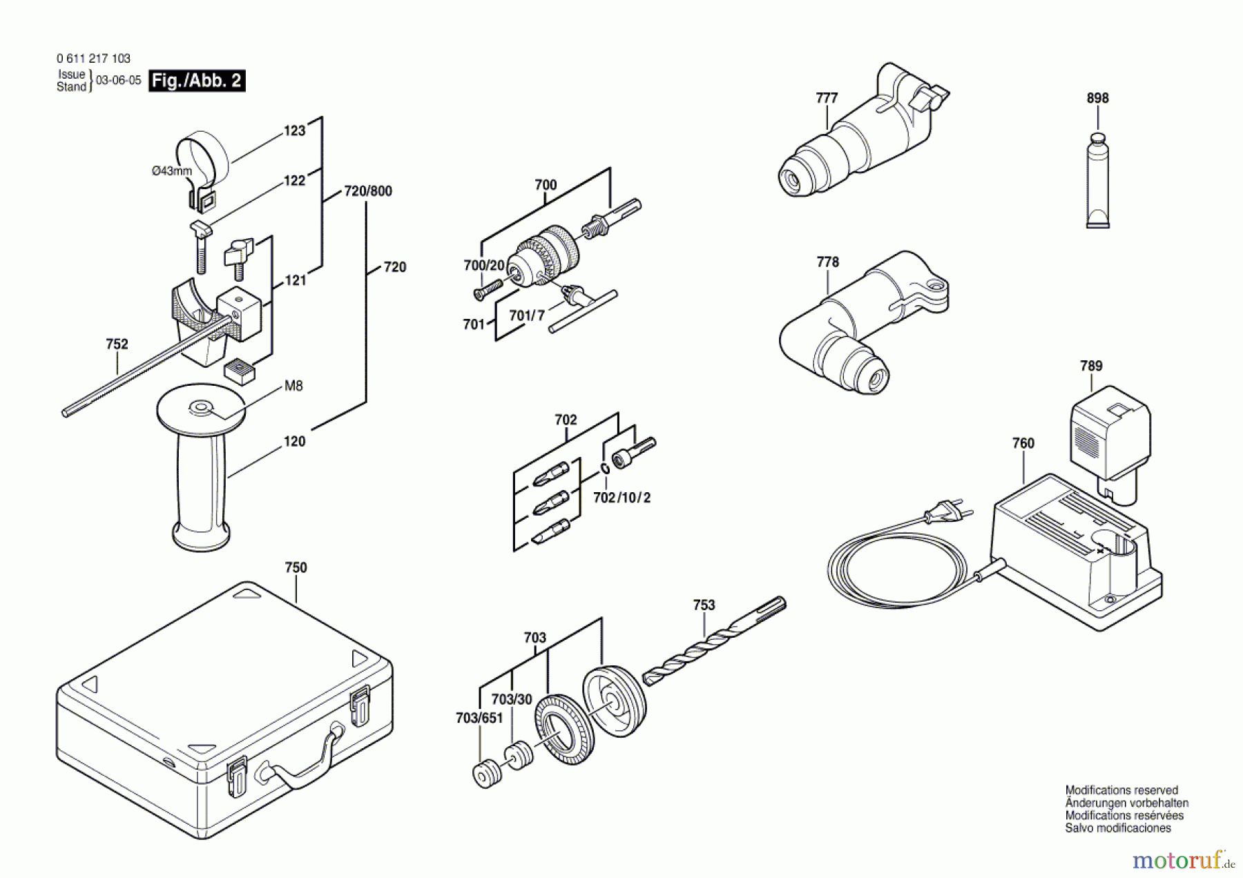 Bosch Akku Werkzeug Gw-Akku-Bohrhammer GBH 12 VR Seite 2