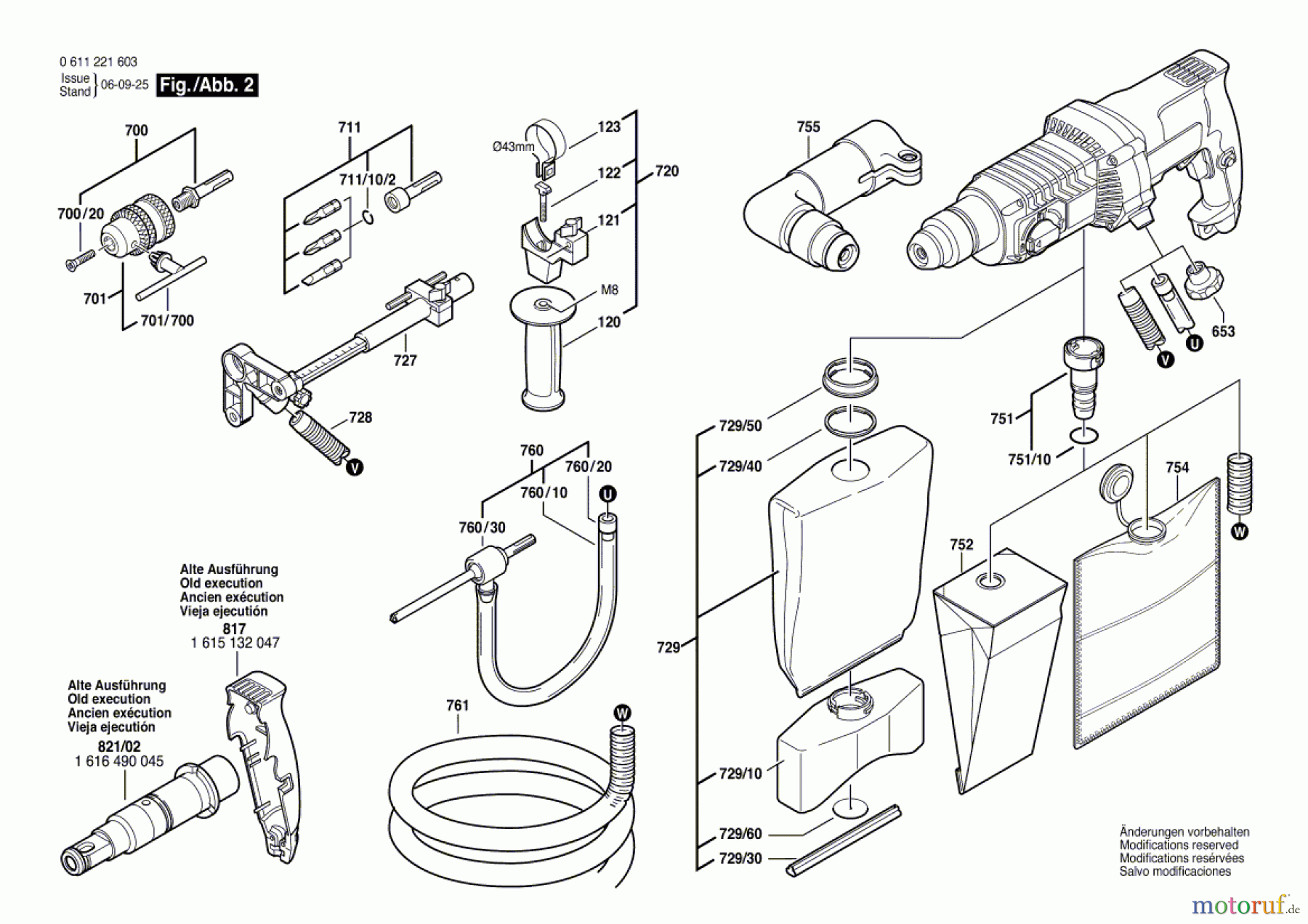  Bosch Werkzeug Gw-Bohrhammer GAH 500 DSE Seite 2