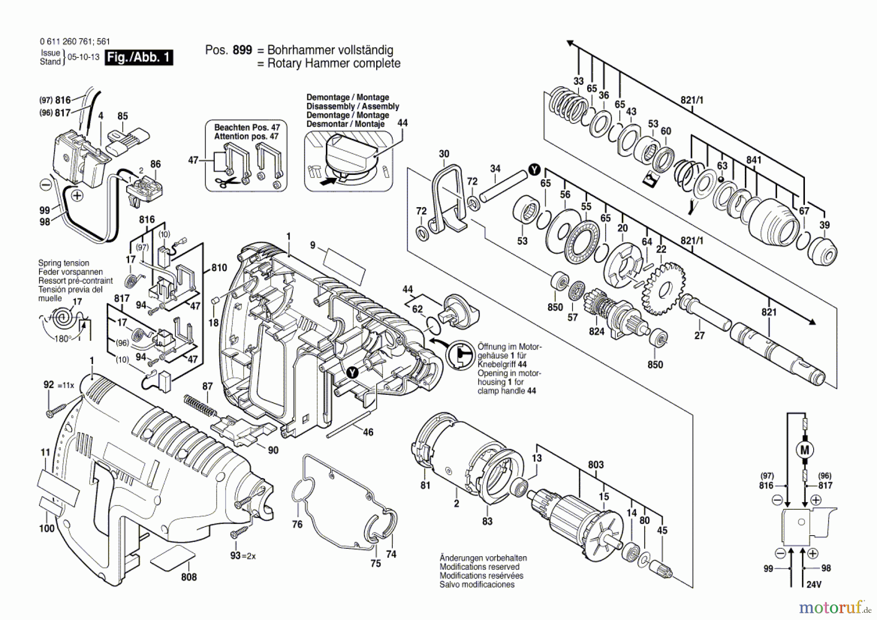  Bosch Akku Werkzeug Gw-Akku-Bohrhammer BACHD-24 3,0 Seite 1