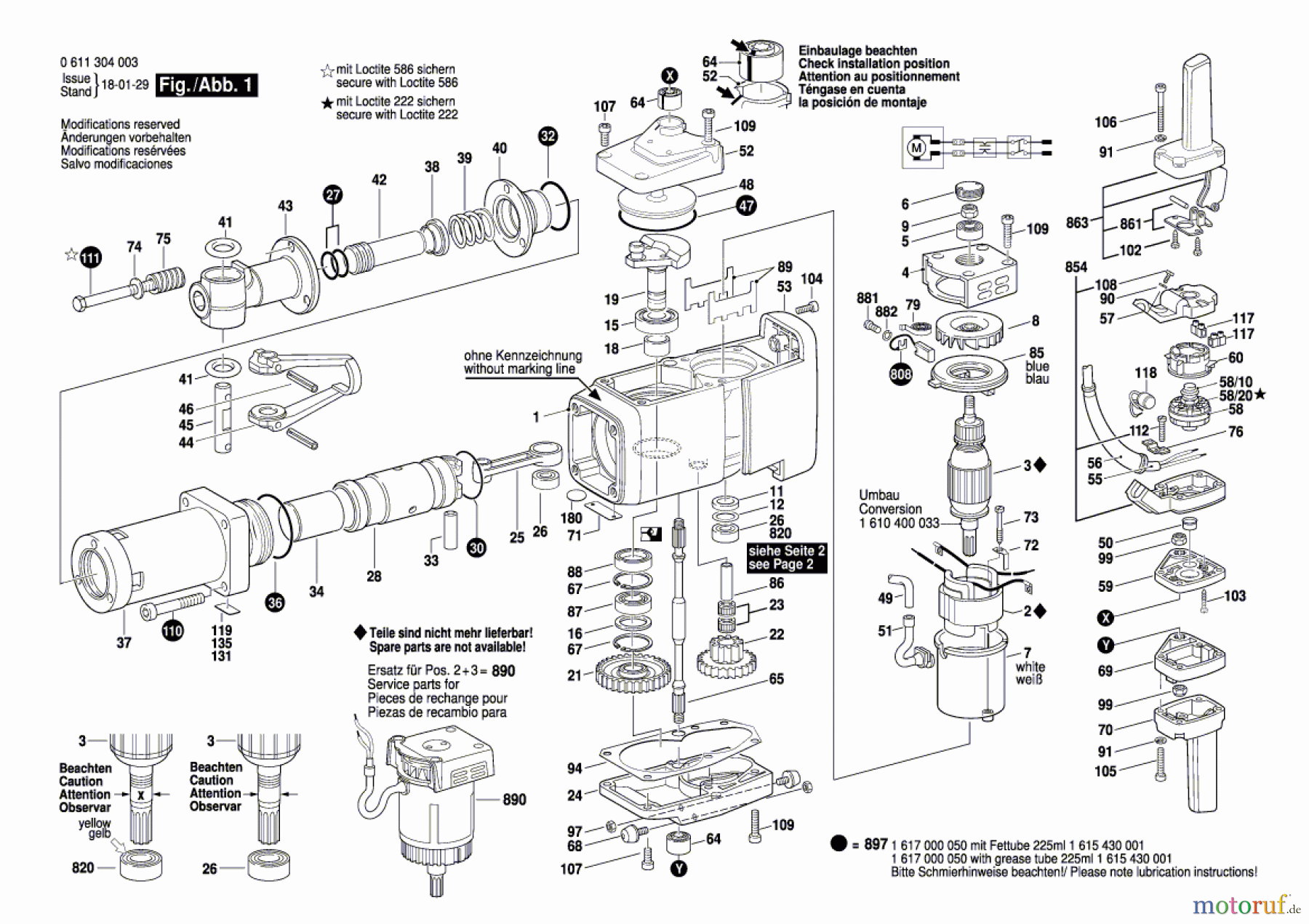  Bosch Werkzeug Aufbruchhammer USH 27 Seite 1