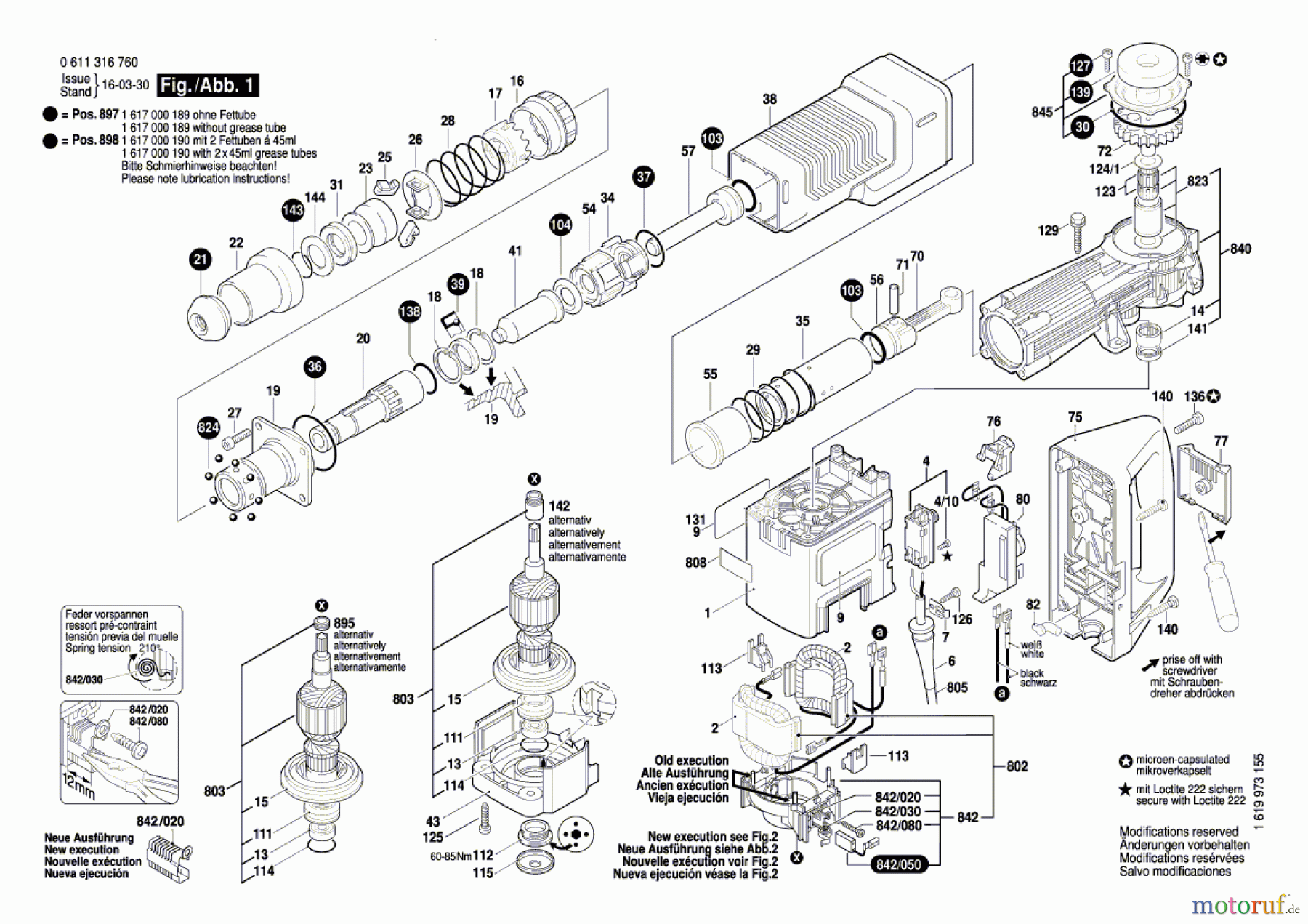 Bosch Werkzeug Schlaghammer MH 10-SE Seite 1