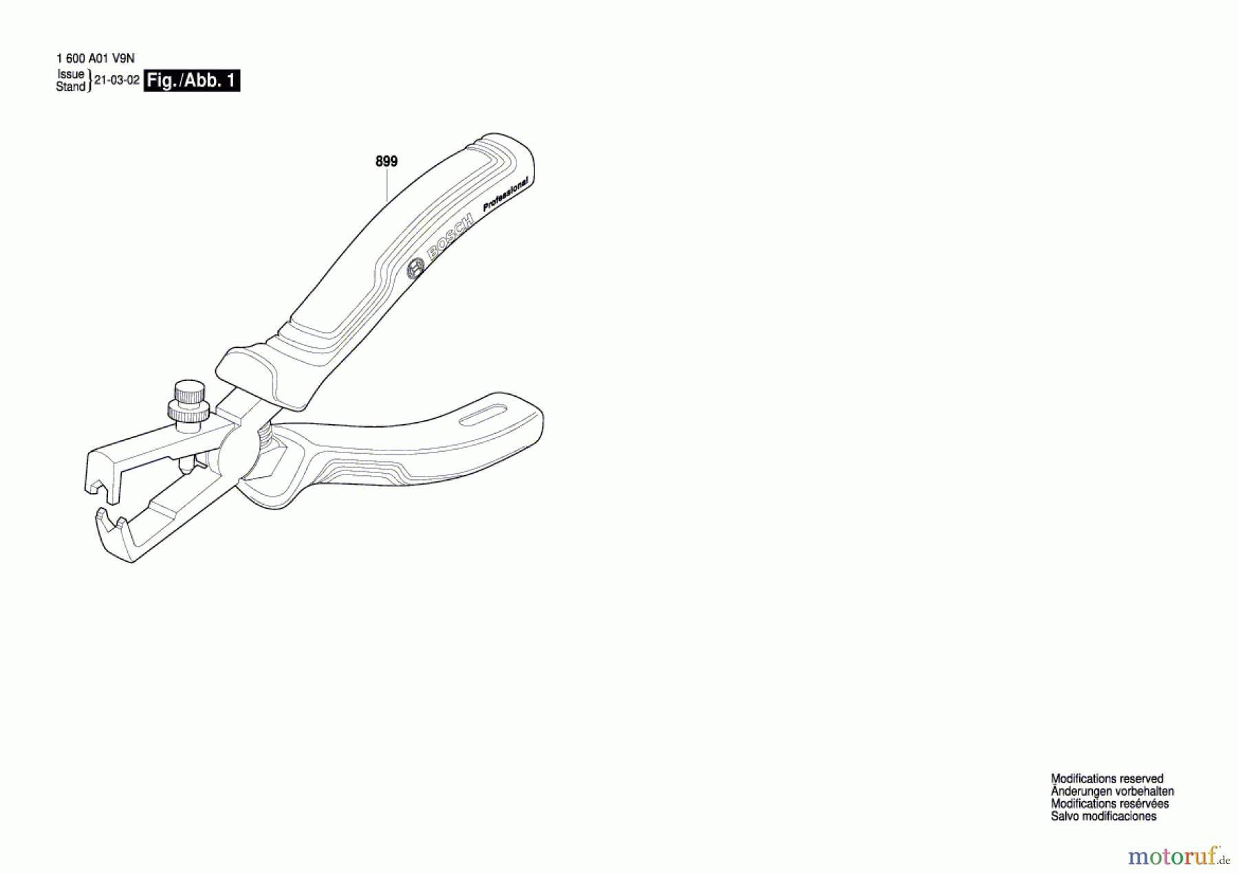 Bosch Werkzeug Kombinationszange Kombinationszange Seite 1
