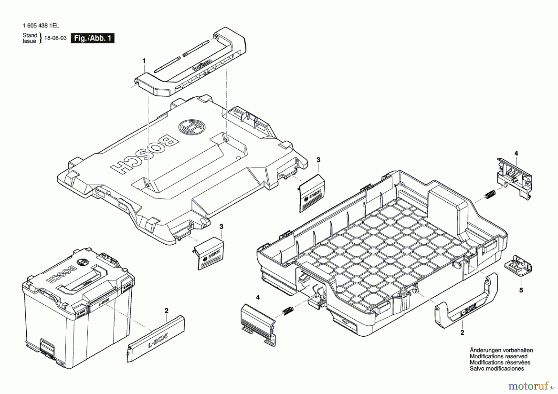 Bosch Werkzeug Tragkasten L-Boxx 238 Seite 1
