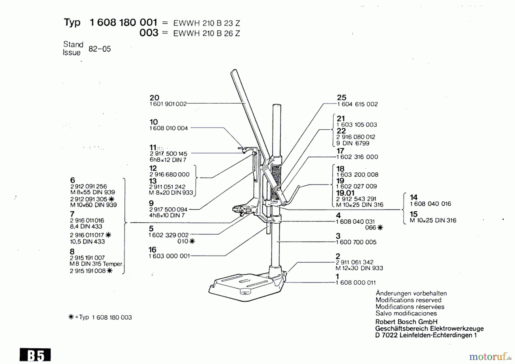 Bosch Werkzeug Tischständer ---- Seite 1
