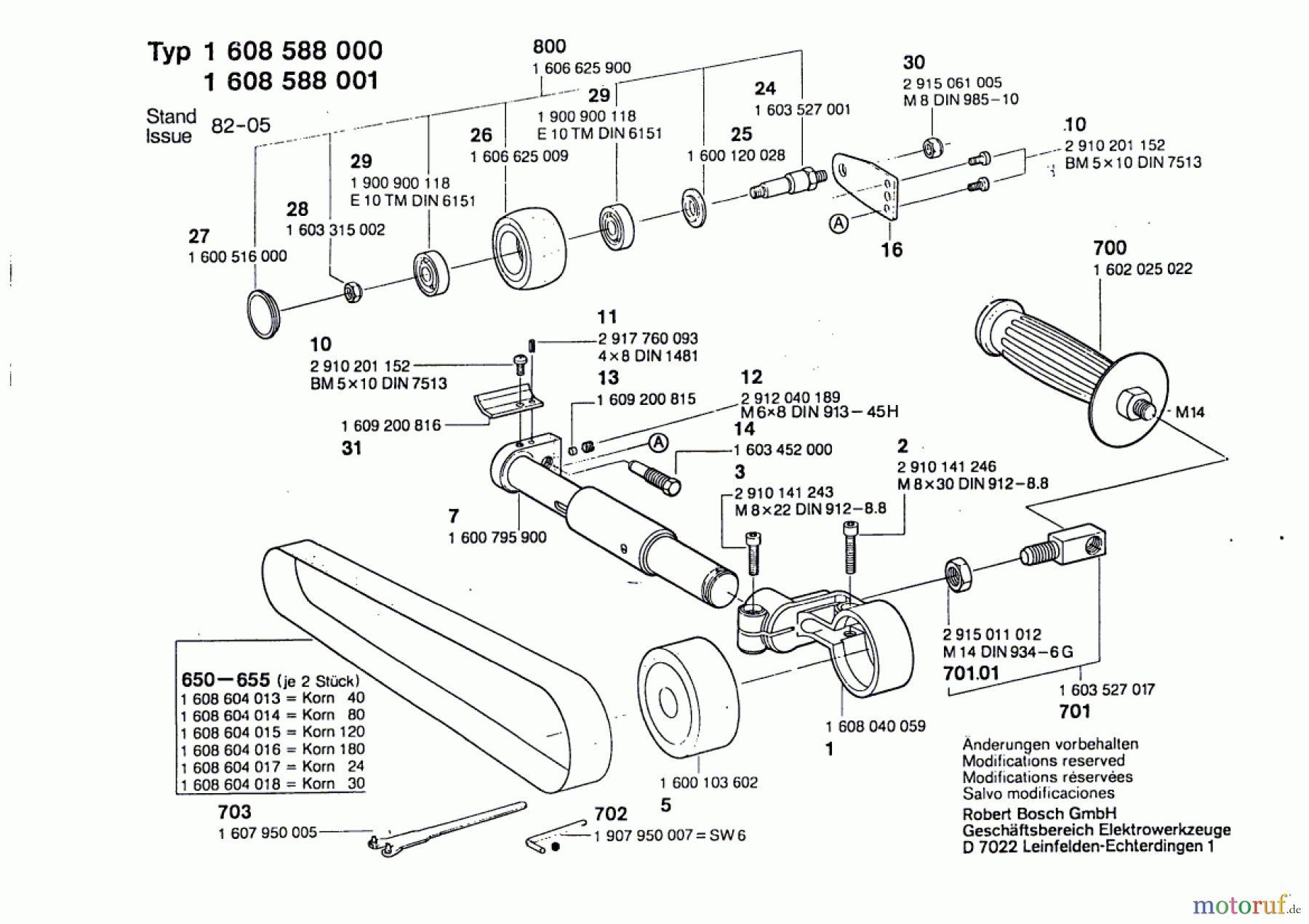 Bosch Werkzeug Schleifgeraet ---- Seite 1