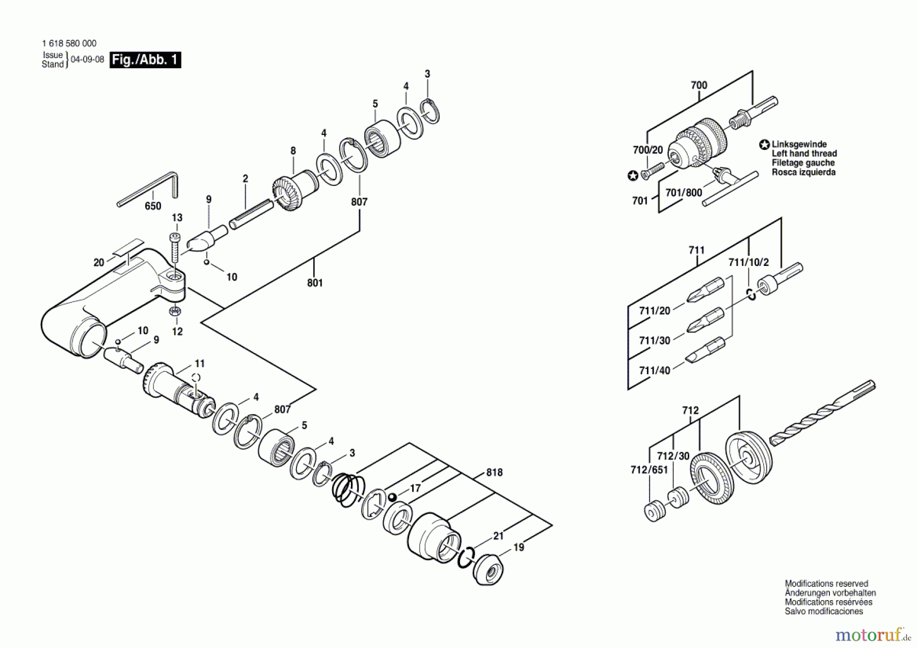 Bosch Werkzeug Winkelbohrkopf ---- Seite 1