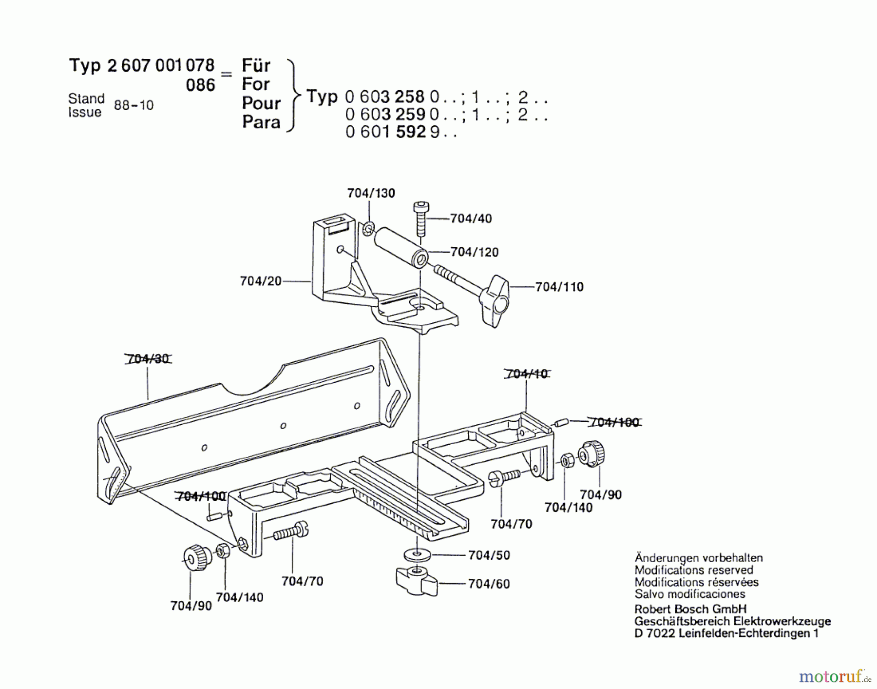 Bosch Werkzeug Parallelanschlag ---- Seite 1