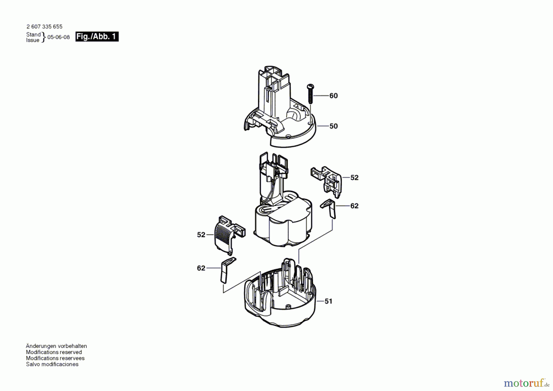 Bosch Werkzeug Einschub-Akkupaket ---- Seite 1