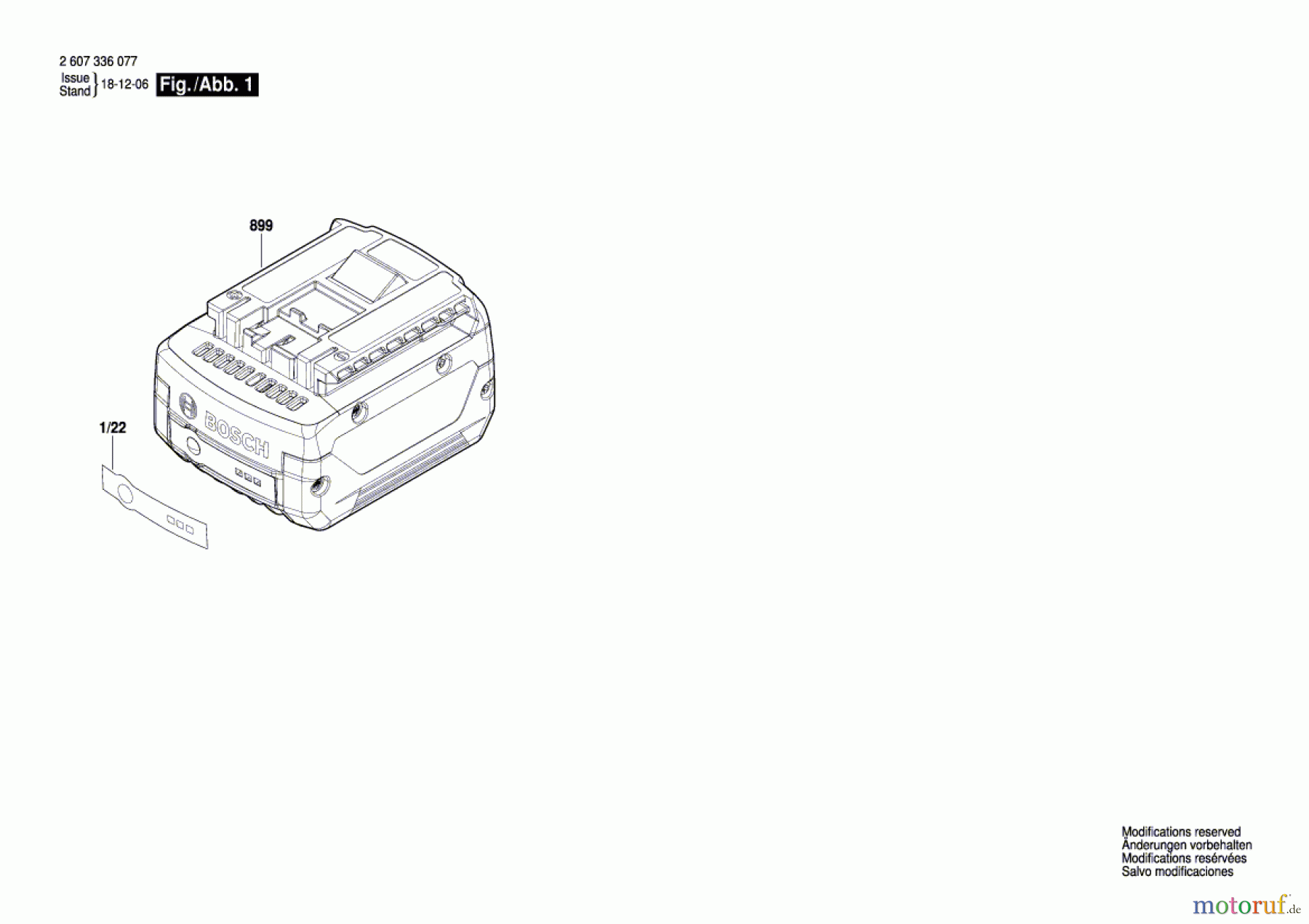 Bosch Werkzeug Einschub-Akkupaket GBA 14,4V Seite 1