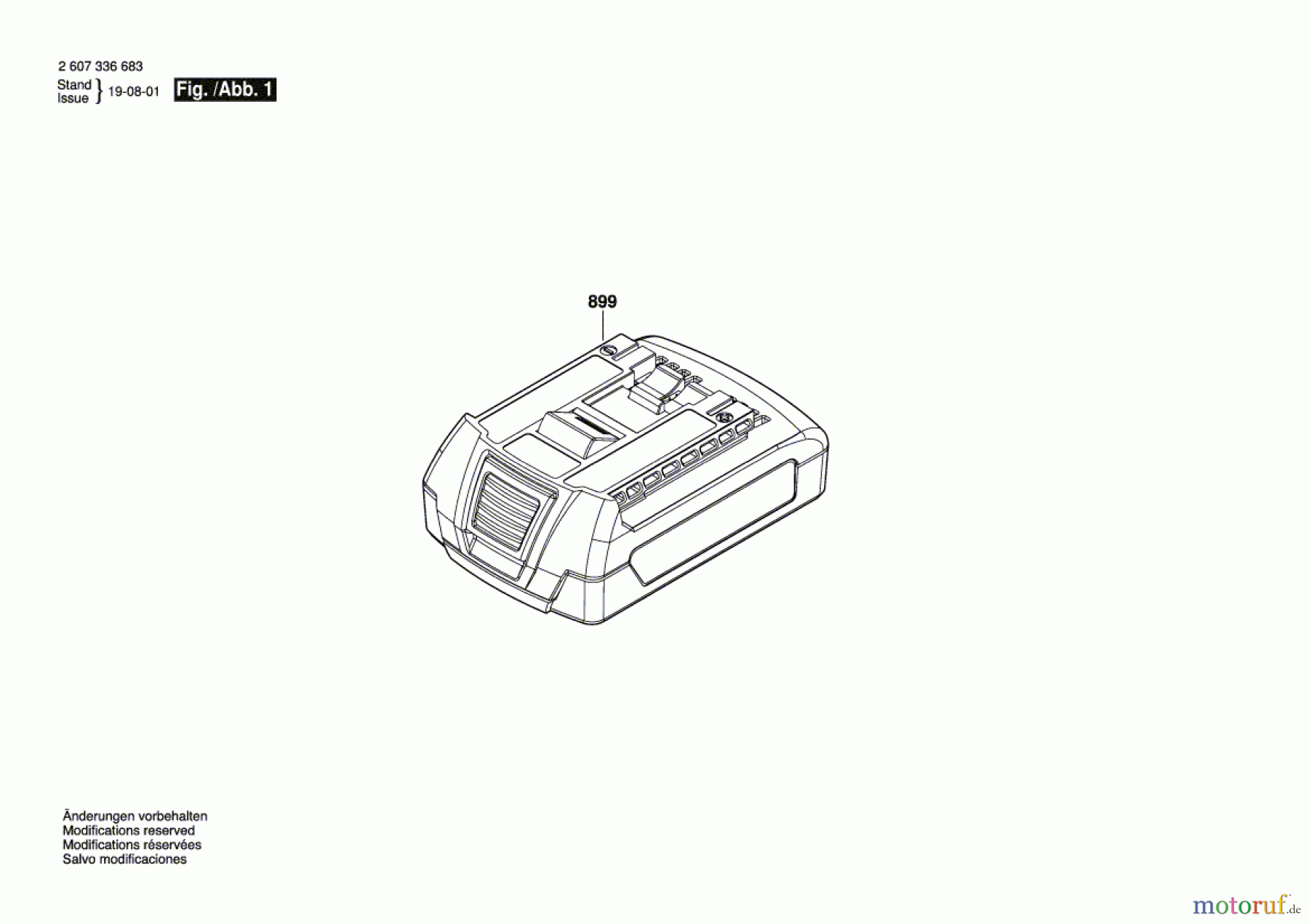 Bosch Werkzeug Einschub-Akkupaket GBA 18V Seite 1