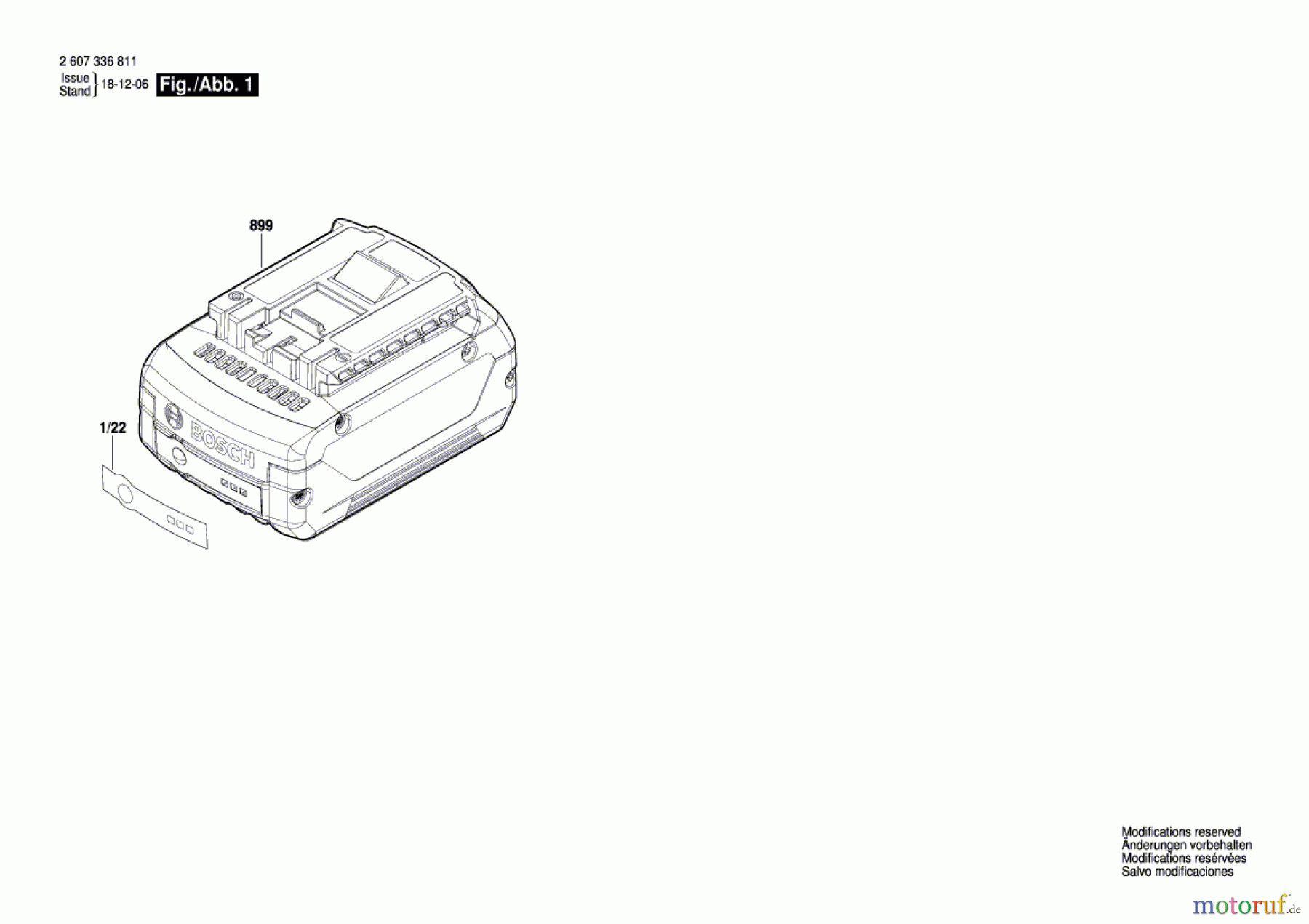  Bosch Akku Werkzeug Akku-Paket GBA 18V Seite 1
