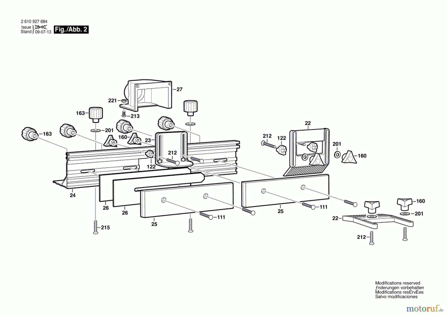 Bosch Werkzeug Frästischführung RA1181 Seite 2