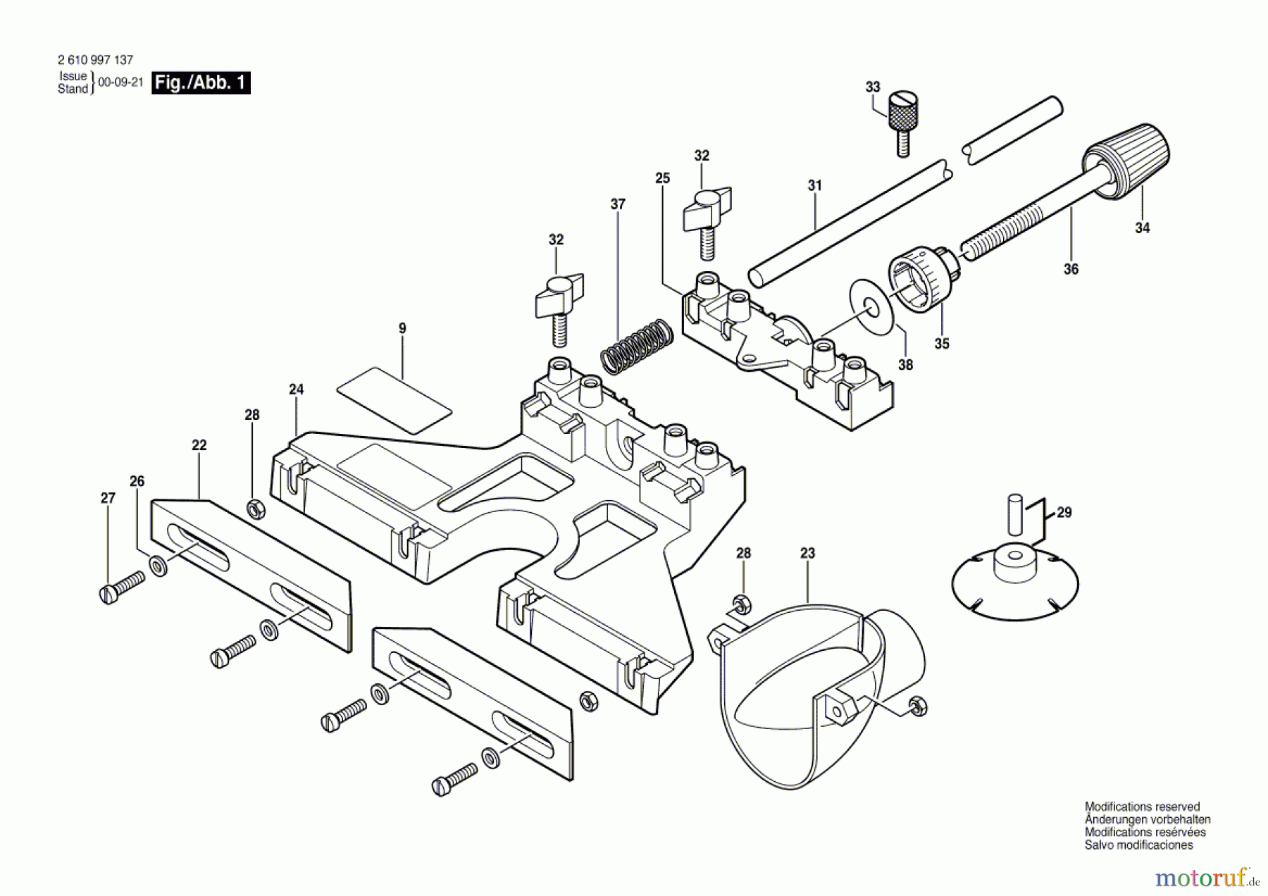 Bosch Werkzeug Parallelanschlag ---- Seite 1