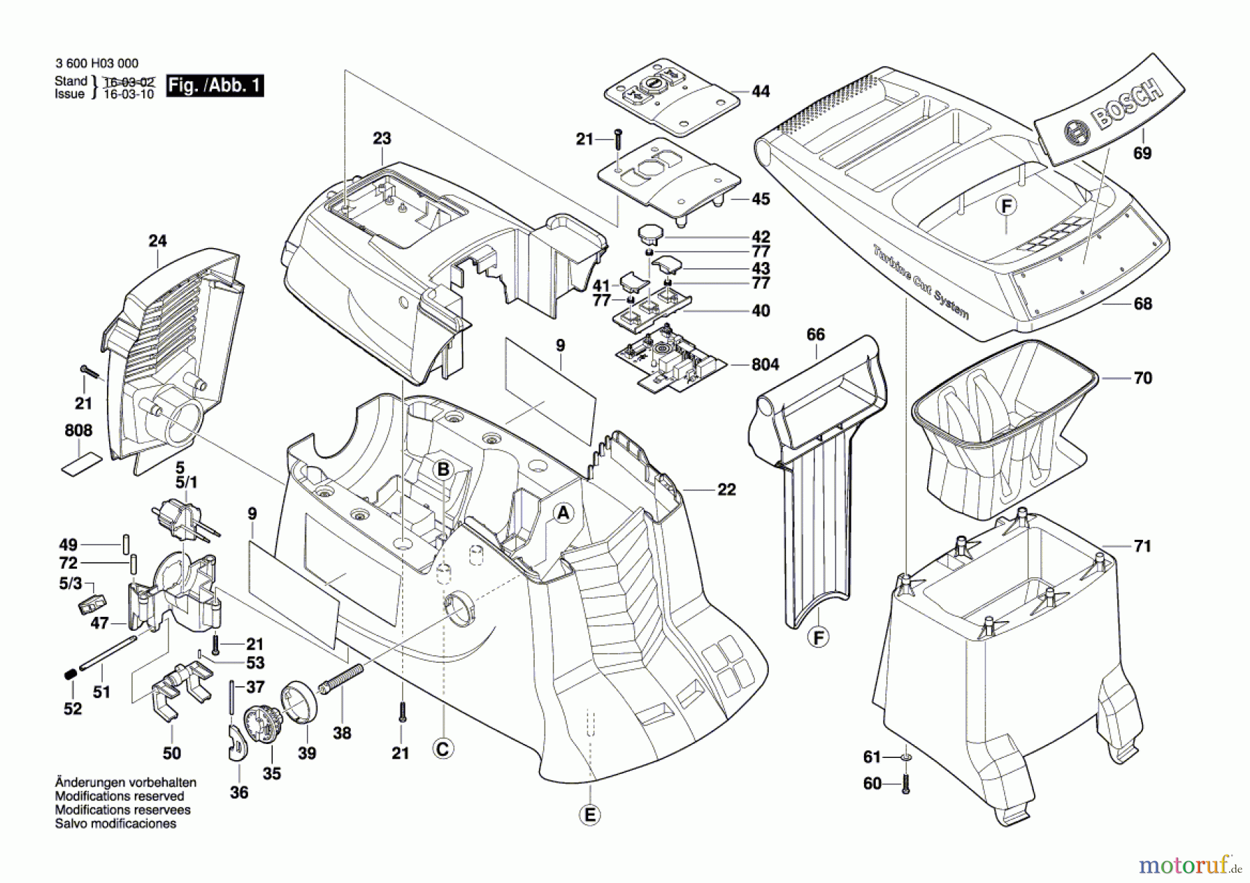 Bosch Gartengeräte Häcksler AXT 22 D Seite 1