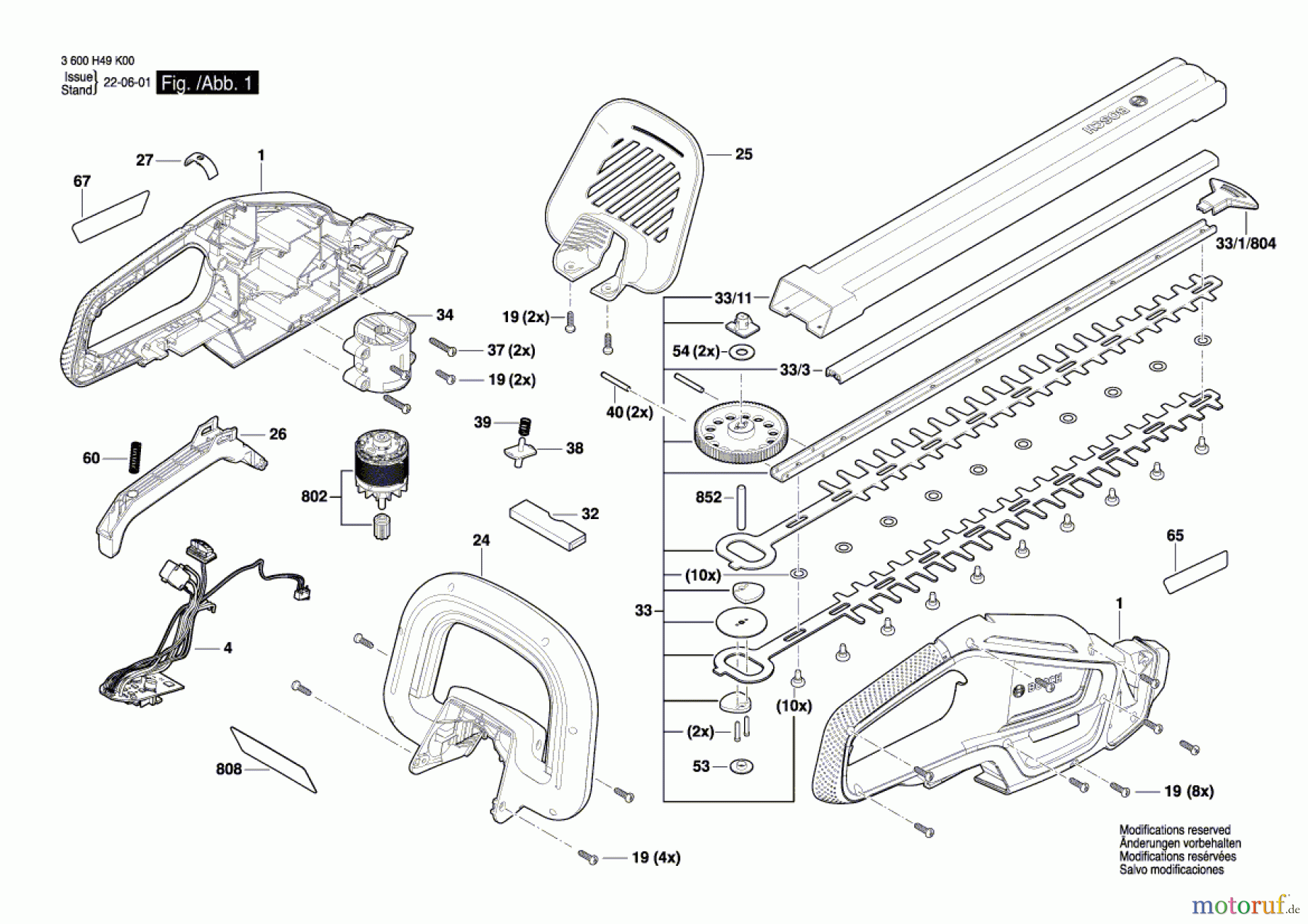 Bosch Gartengeräte Heckenschere UniversalHedgecut 18V-50 Seite 1