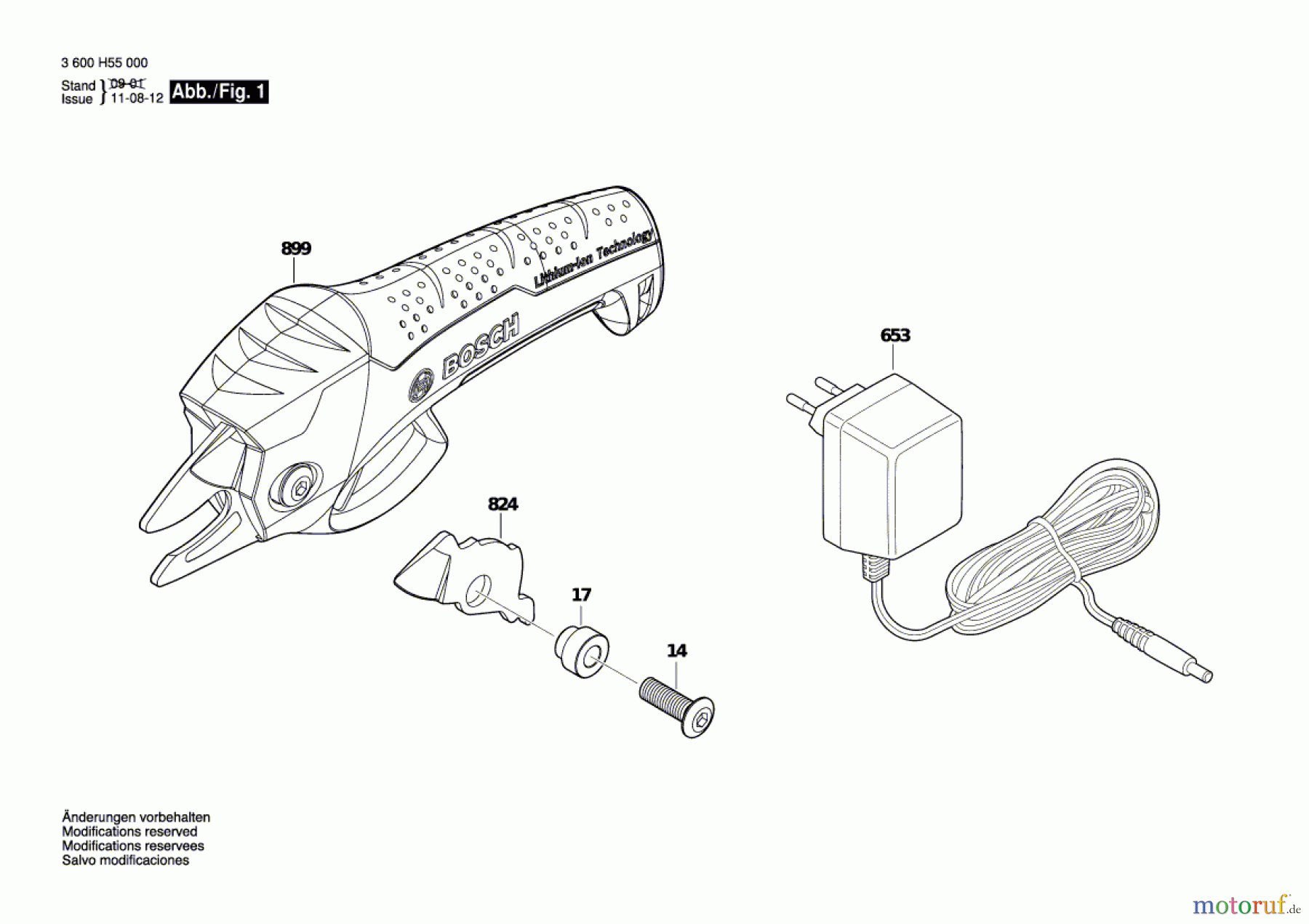 Bosch Gartengeräte Hw-Batterie-Strauchschere CISO Seite 1