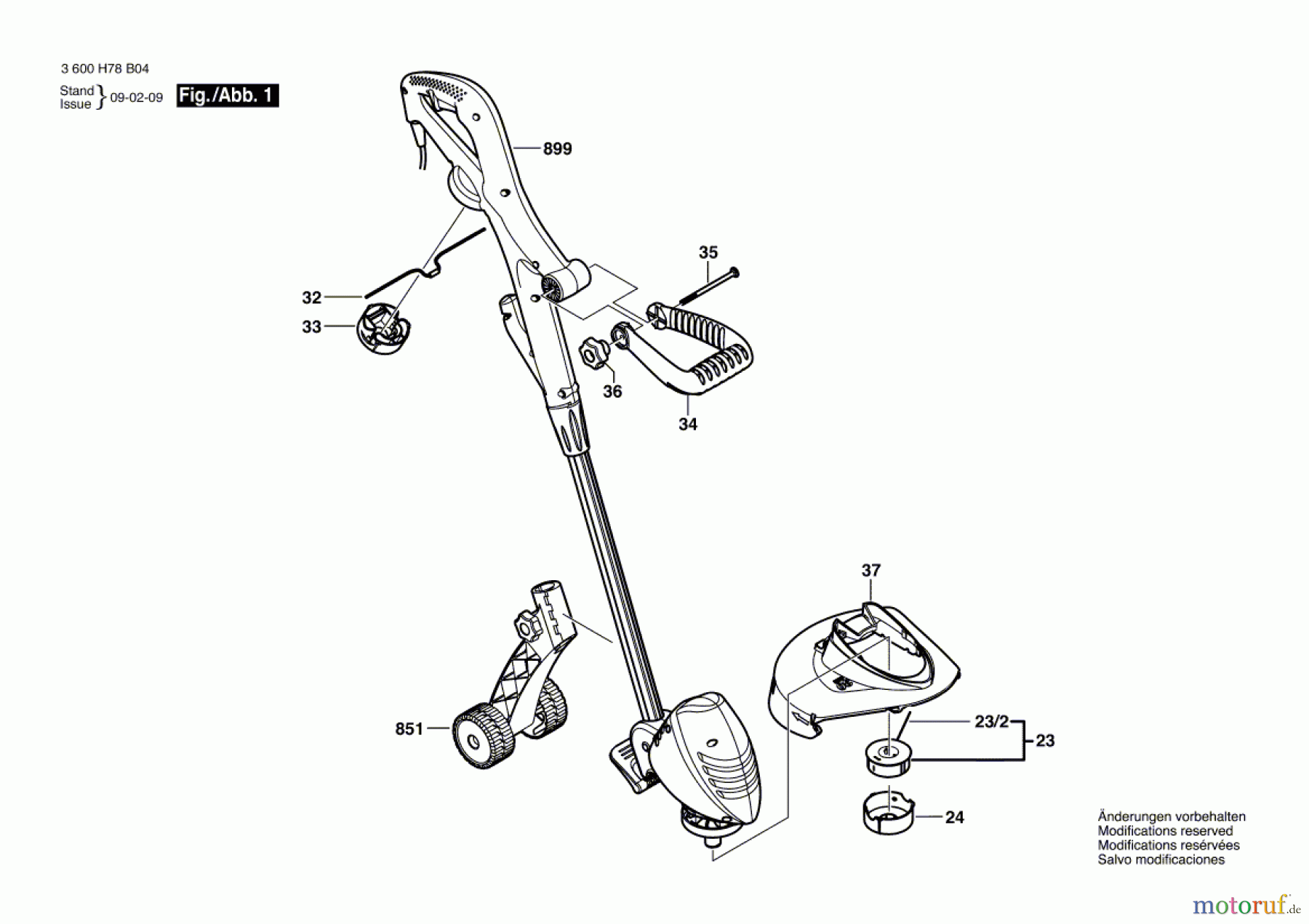Bosch Gartengeräte Rasentrimmer ART 230 COMBITRIM Seite 1