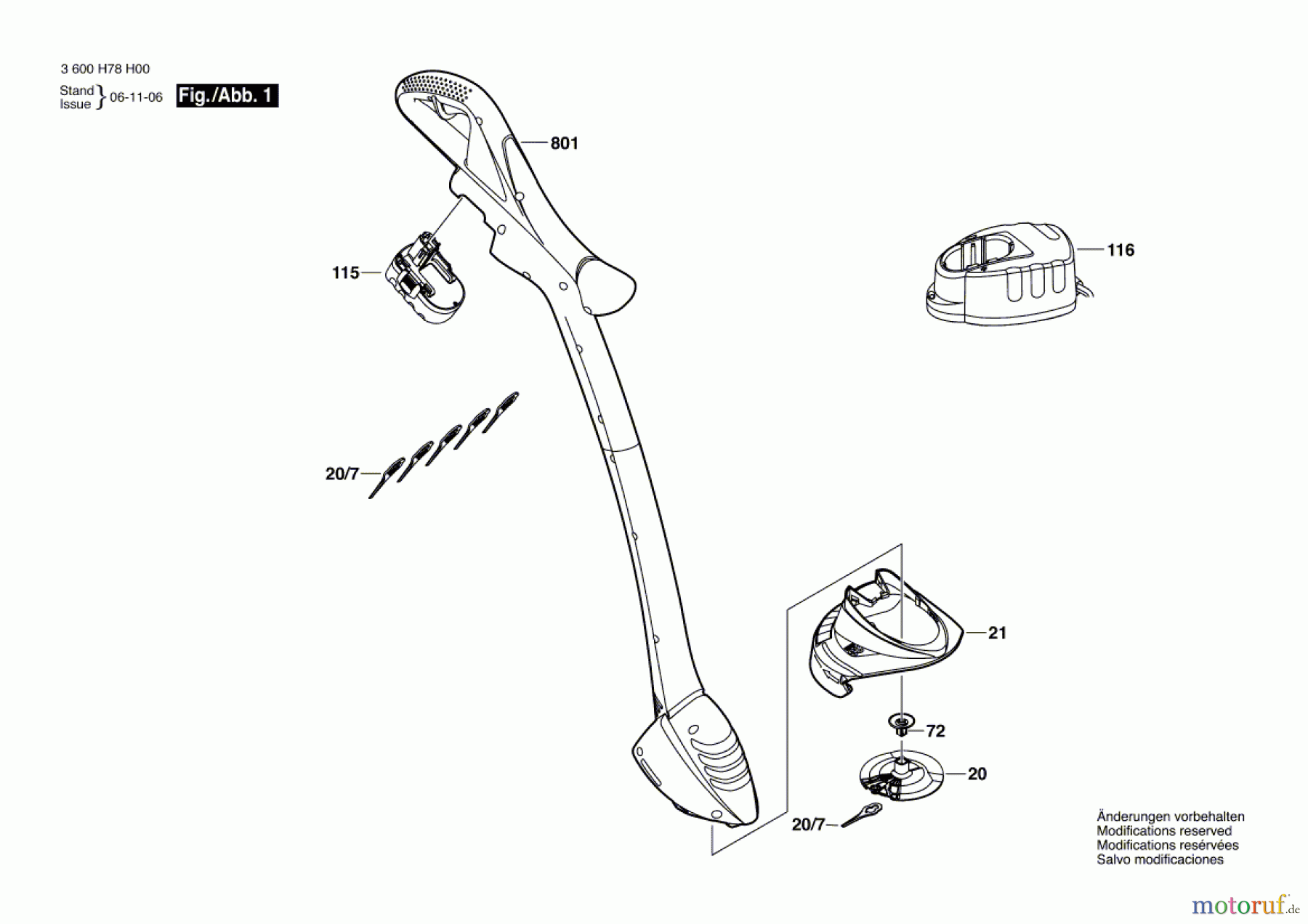 Bosch Gartengeräte Rasentrimmer ART 23 EASYTRIM ACCU Seite 1