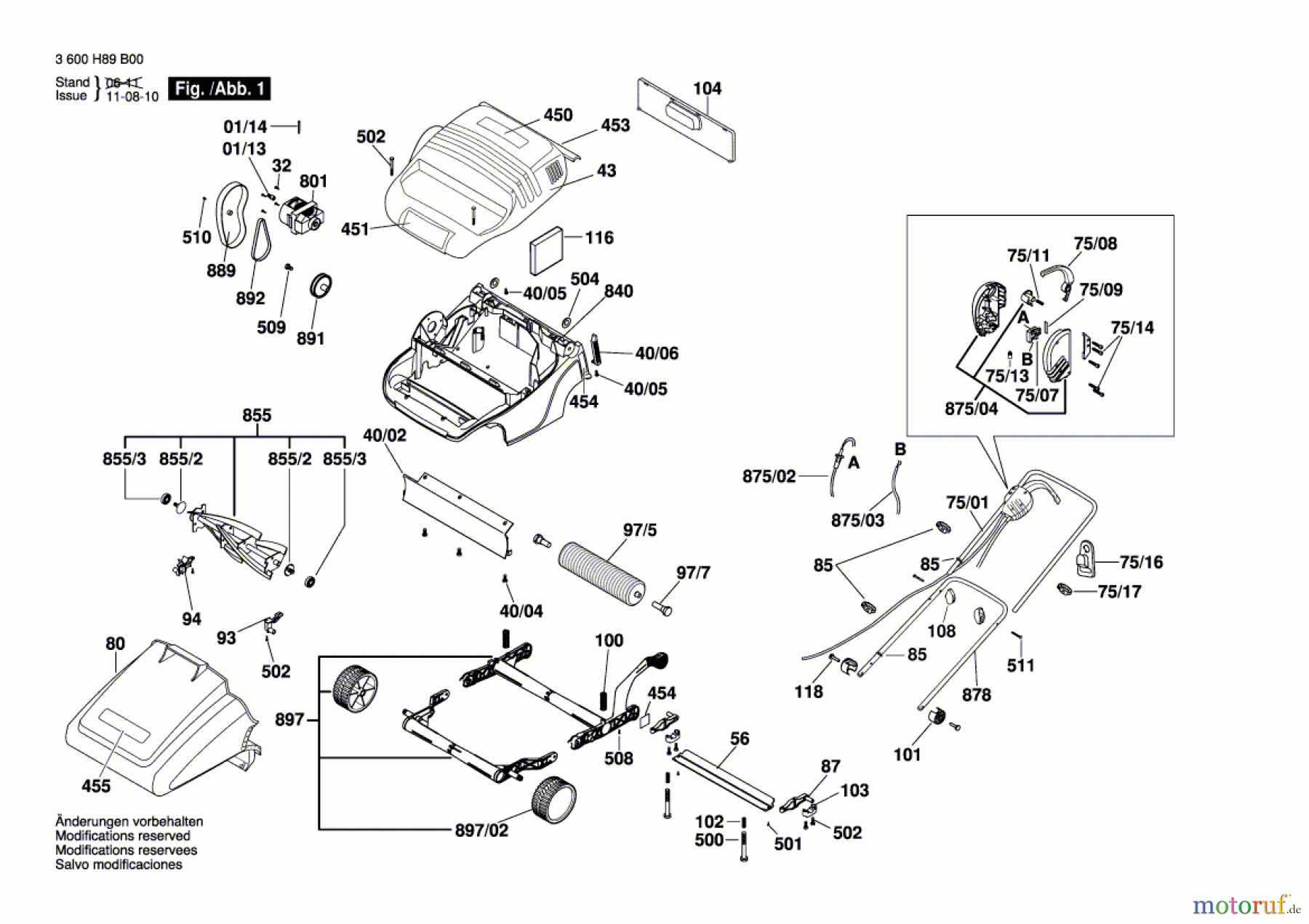 Bosch Gartengeräte Rasenmäher ASM 32 F Seite 1