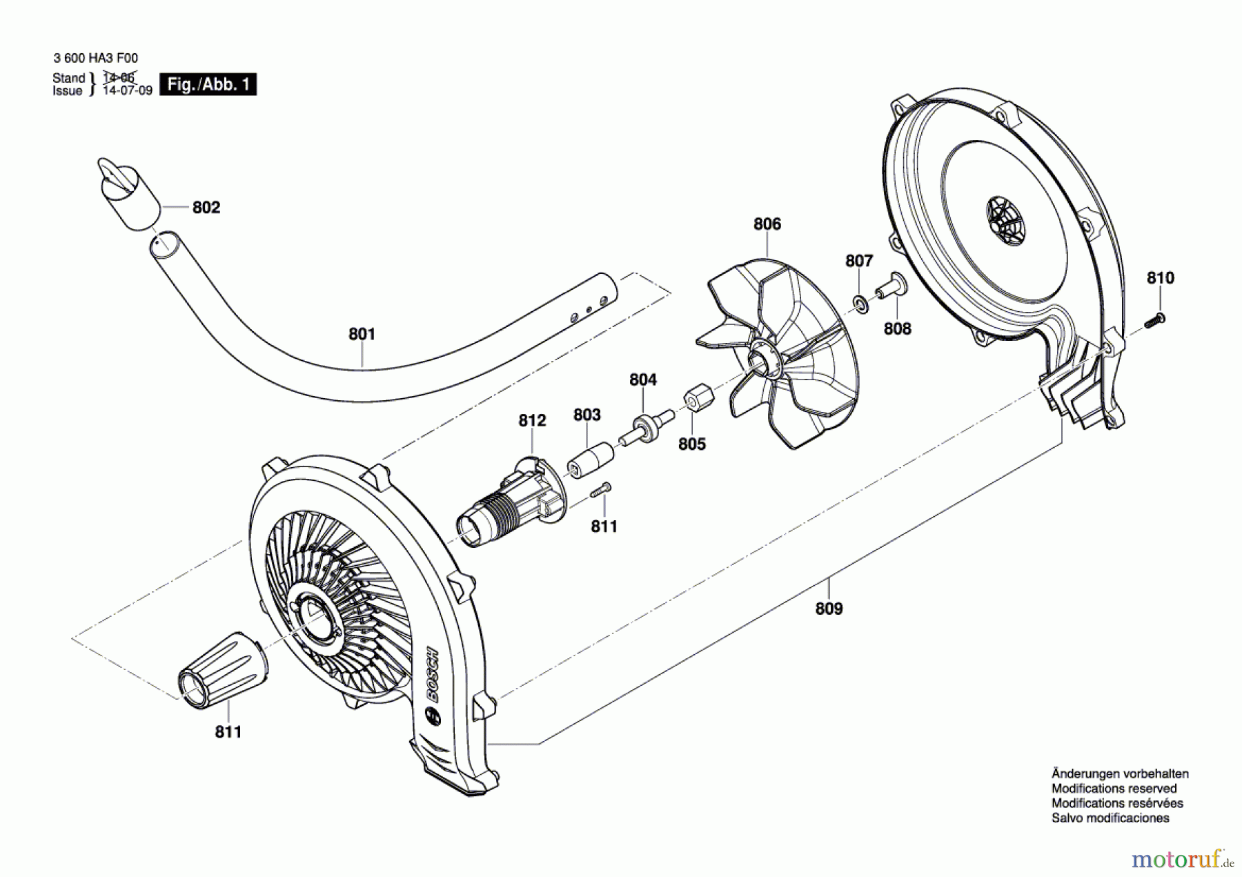 Bosch Gartengeräte Laubbläser-Aufsatz AMW 10 Seite 1