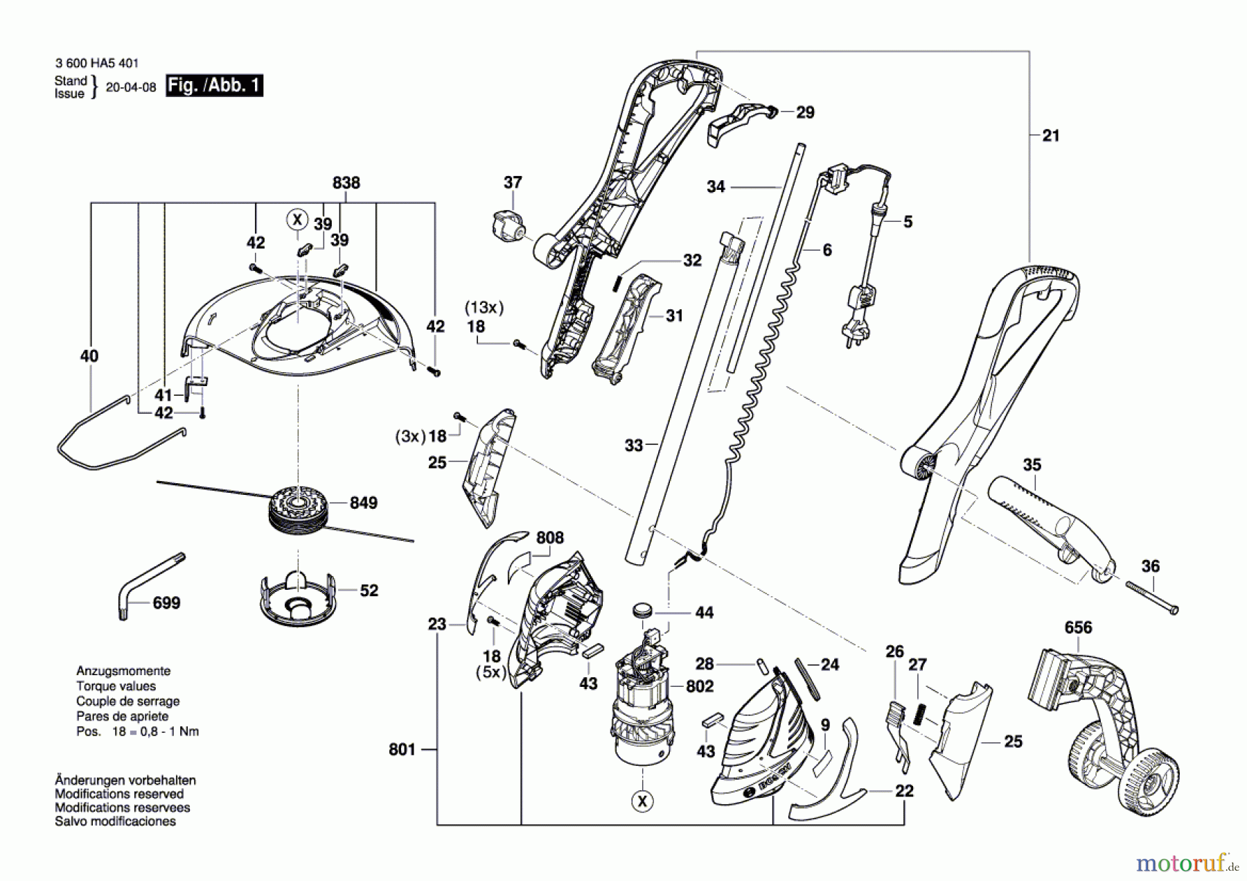Bosch Gartengeräte Rasentrimmer ART 30 Seite 1