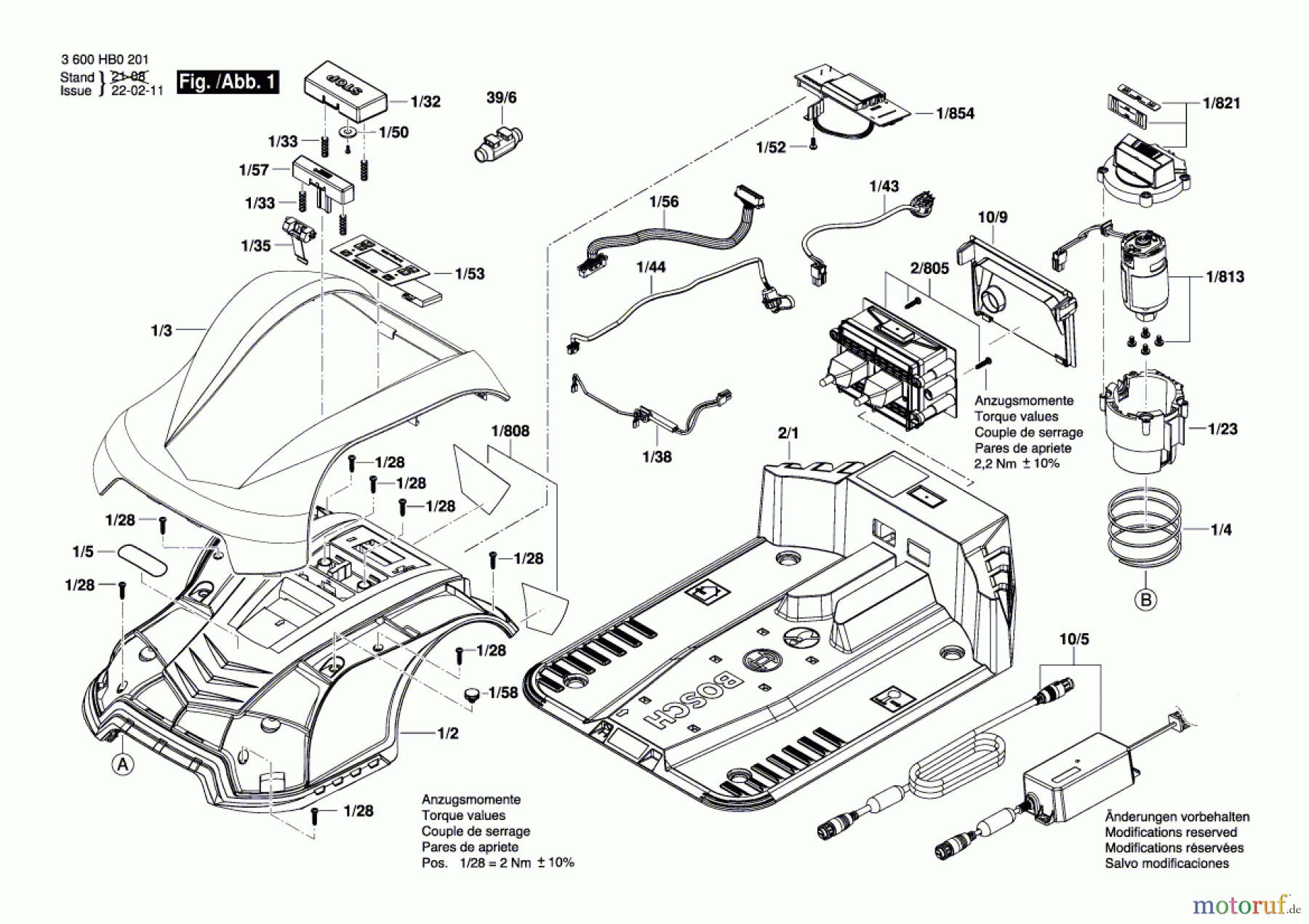  Bosch Gartengeräte Autonomer Rasenmäher Indego M Seite 1