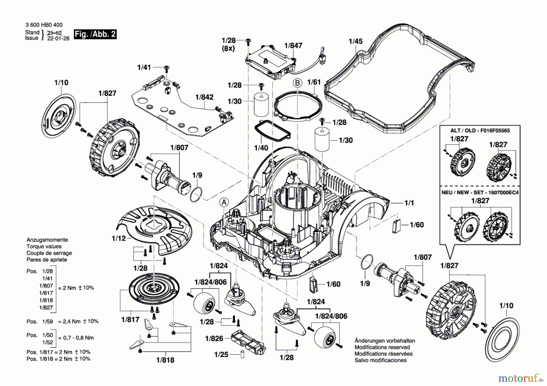  Bosch Gartengeräte Autonomer Rasenmäher HRM40E Seite 2