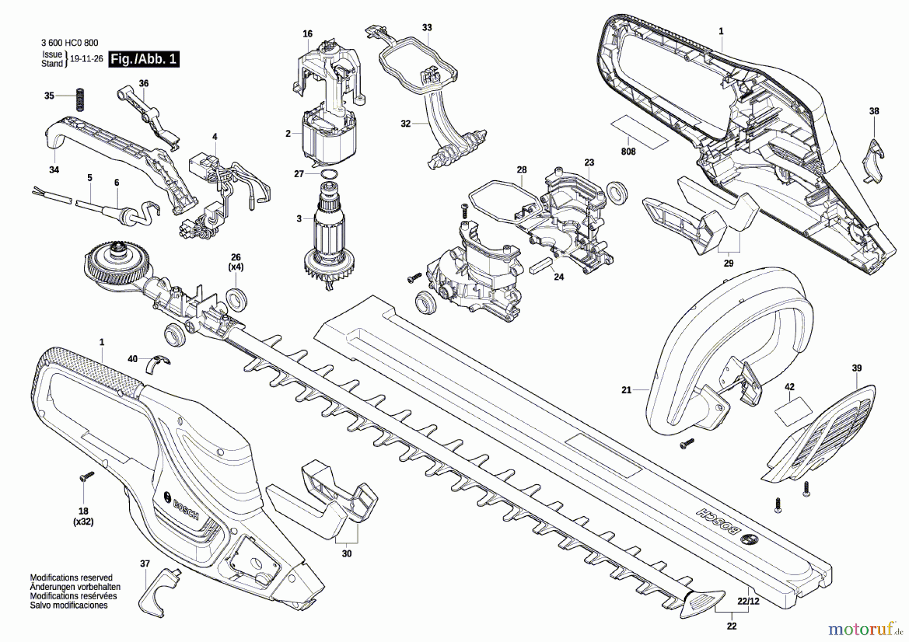  Bosch Gartengeräte Heckenschere AdvancedHedgeCut 68 Seite 1