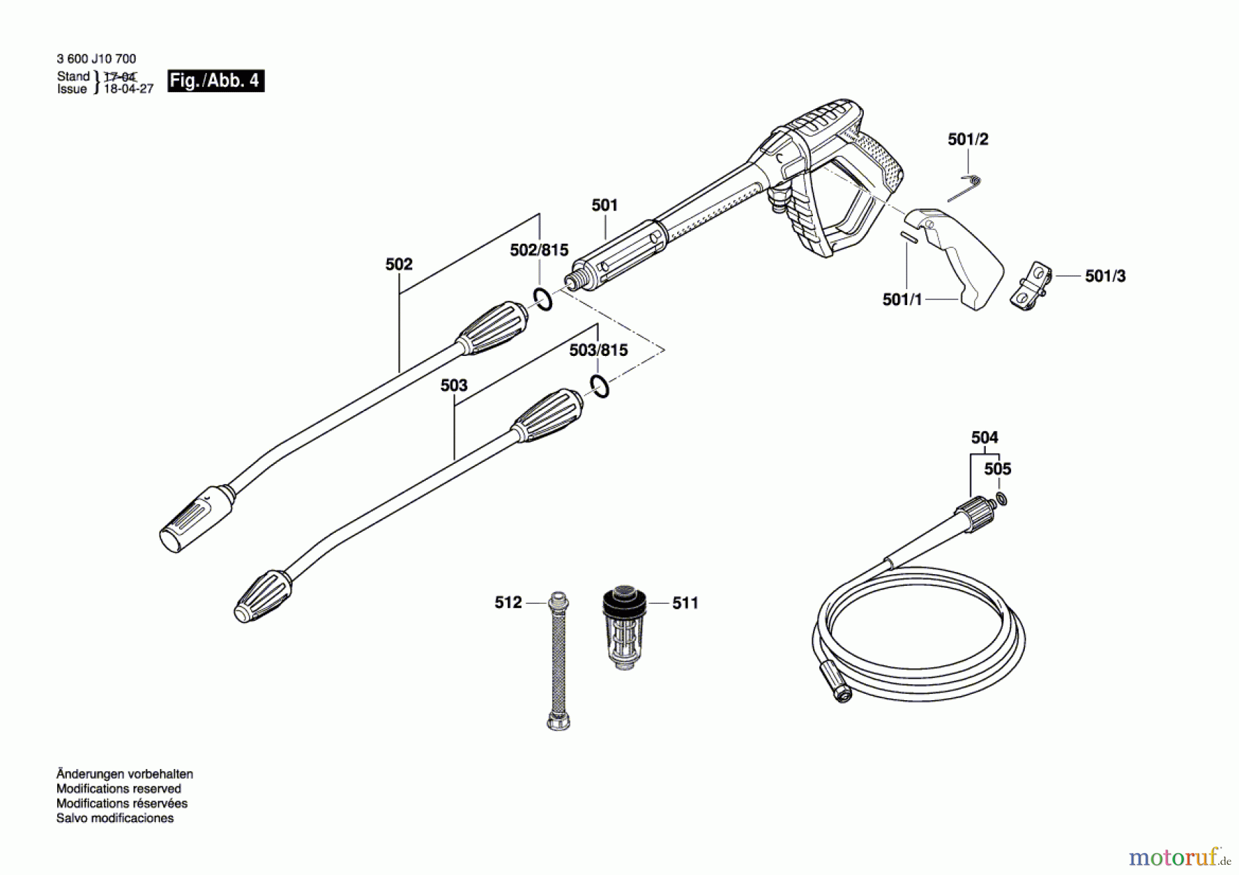  Bosch Wassertechnik Hochdruckreiniger GHP 5-75 Seite 4