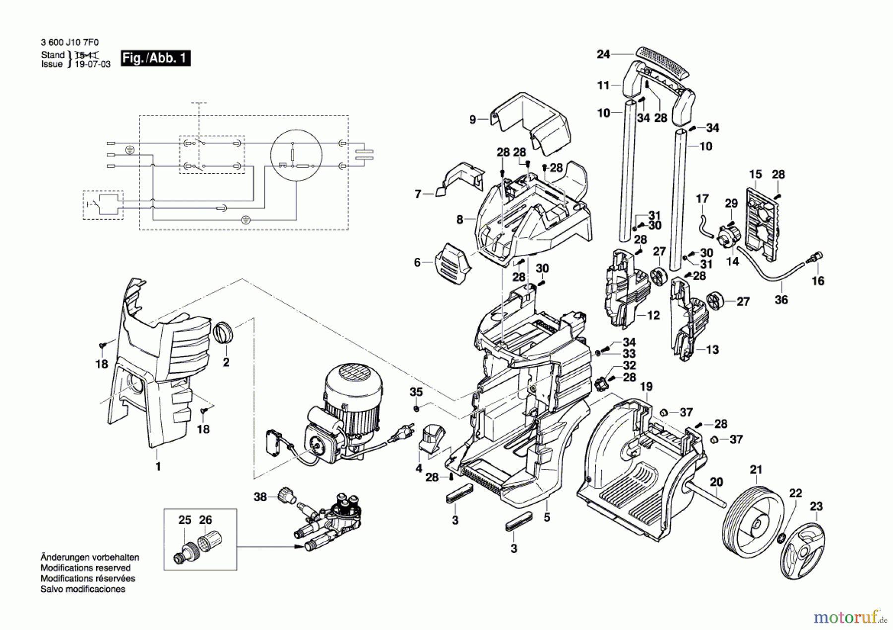 Bosch Wassertechnik Hochdruckreiniger GHP 5-75 Seite 1