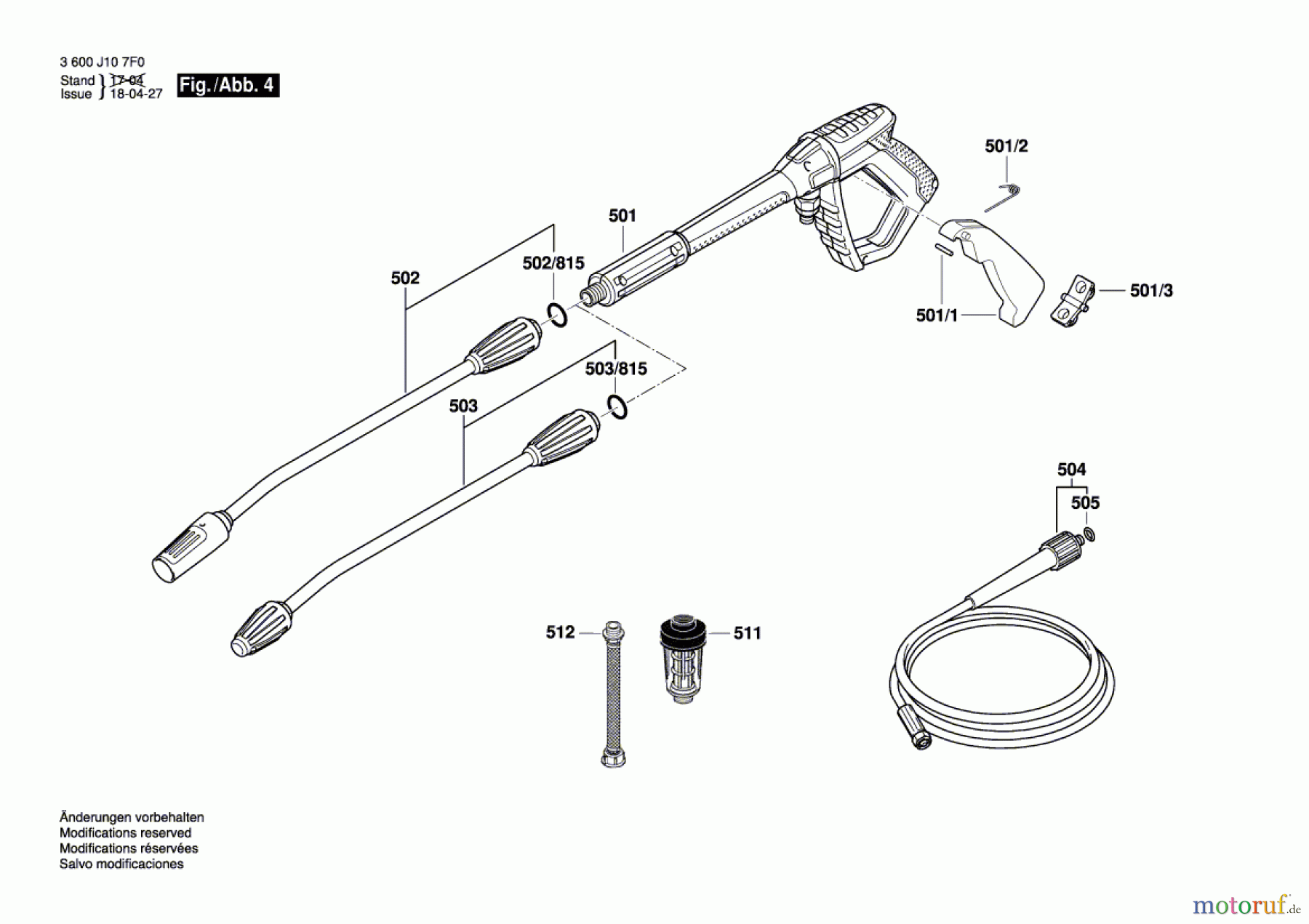 Bosch Wassertechnik Hochdruckreiniger GHP 5-75 Seite 4
