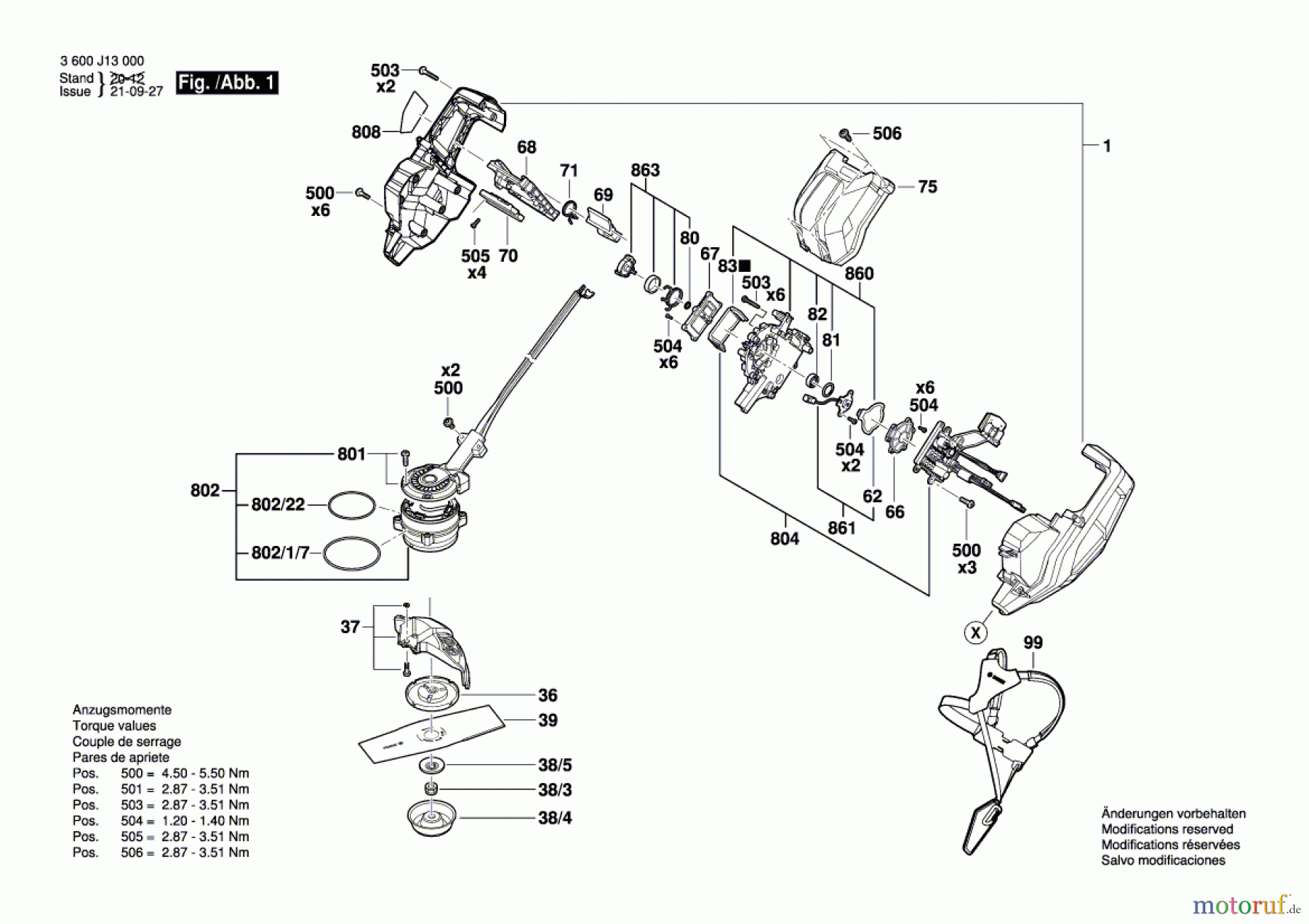  Bosch Gartengeräte Motorsense GFR 25 Seite 1