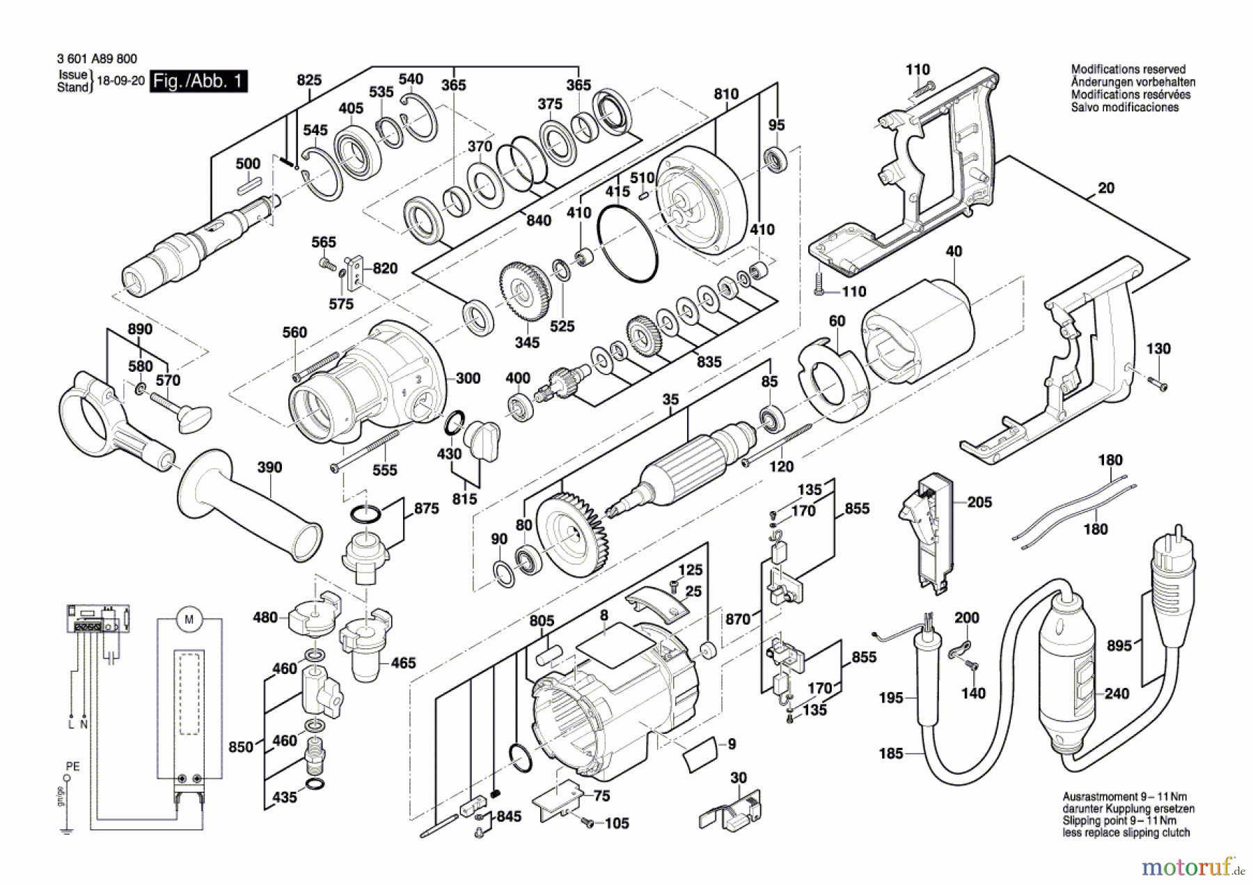  Bosch Werkzeug Diamantbohrmaschine GDB 180 WE Seite 1