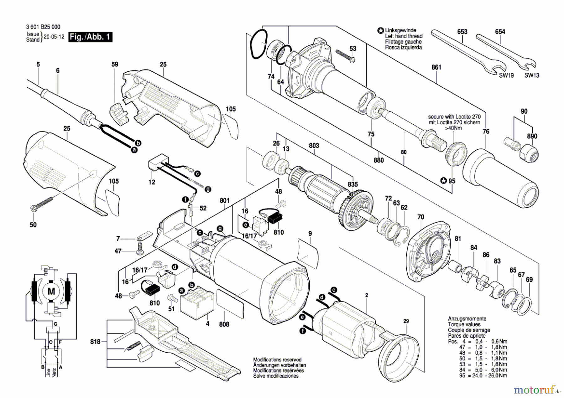 Bosch Werkzeug Hf-Geradschleifer GERADSCHLEIFER GGS 28 LP Seite 1