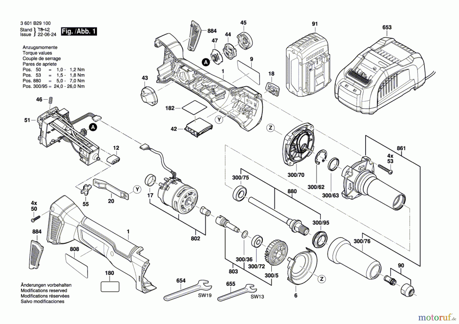 Bosch Akku Werkzeug Akku-Geradschleifer GGS 18V-23LC Seite 1