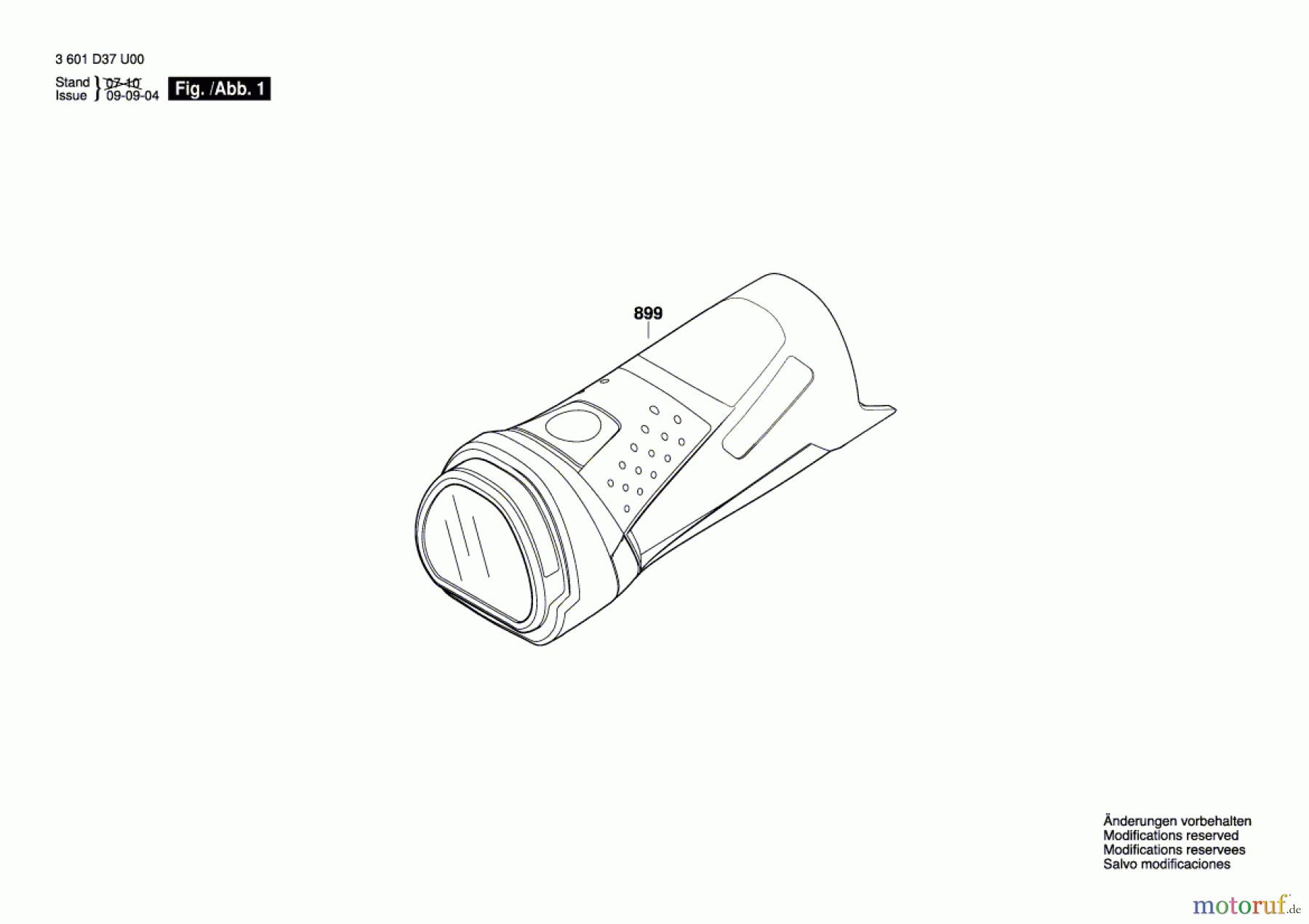 Bosch Werkzeug Taschenlampe GLI 10,8 V-LI Seite 1