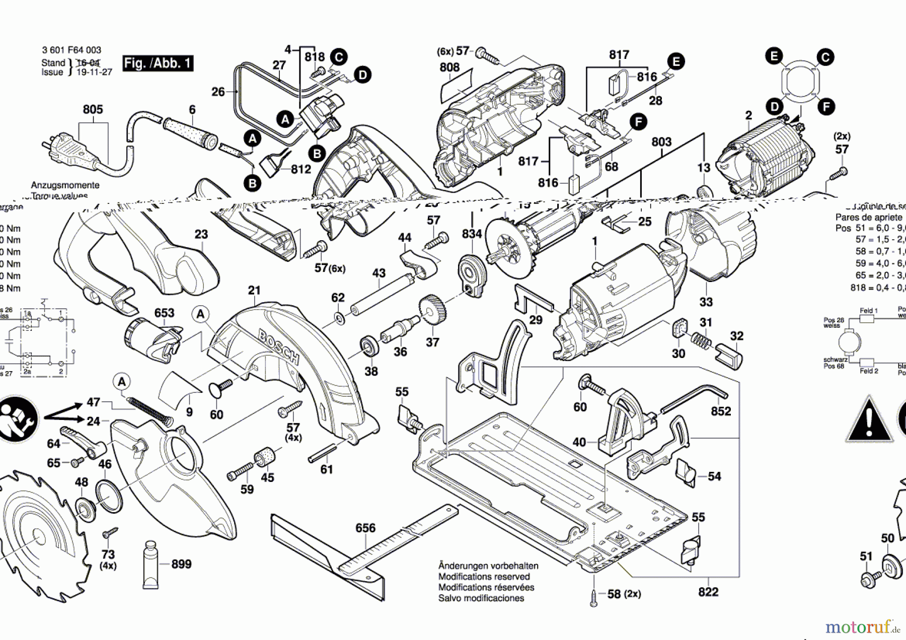 Bosch Werkzeug Handkreissäge GKS 55 Seite 1