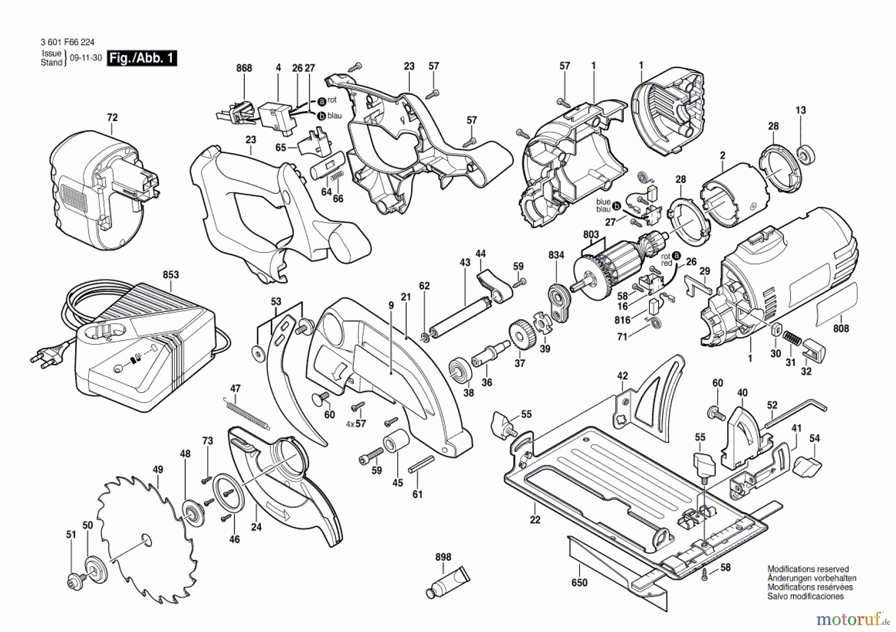  Bosch Akku Werkzeug Akku-Kreissäge BACCS-24V Seite 1