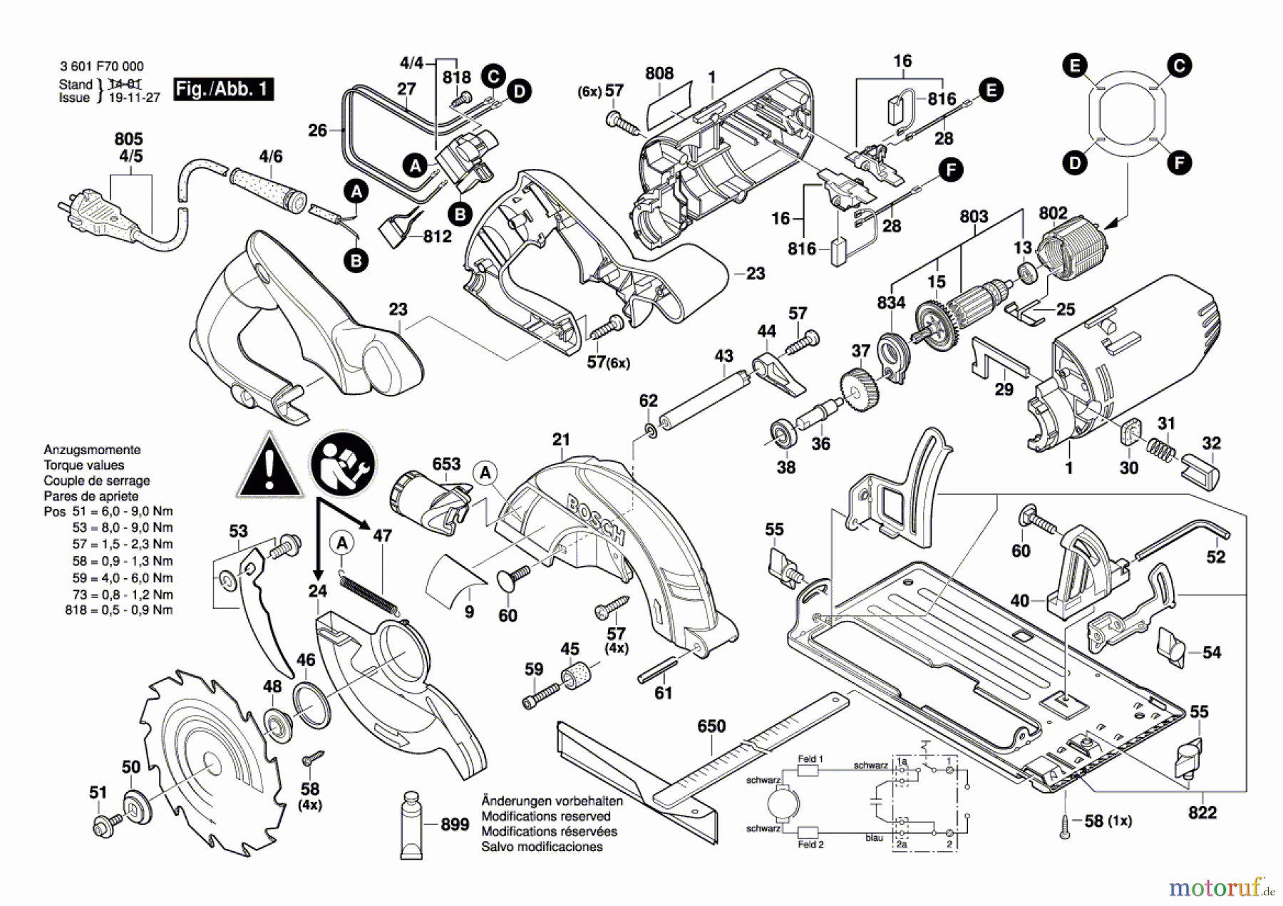 Bosch Werkzeug Handkreissäge GKS 160 Seite 1