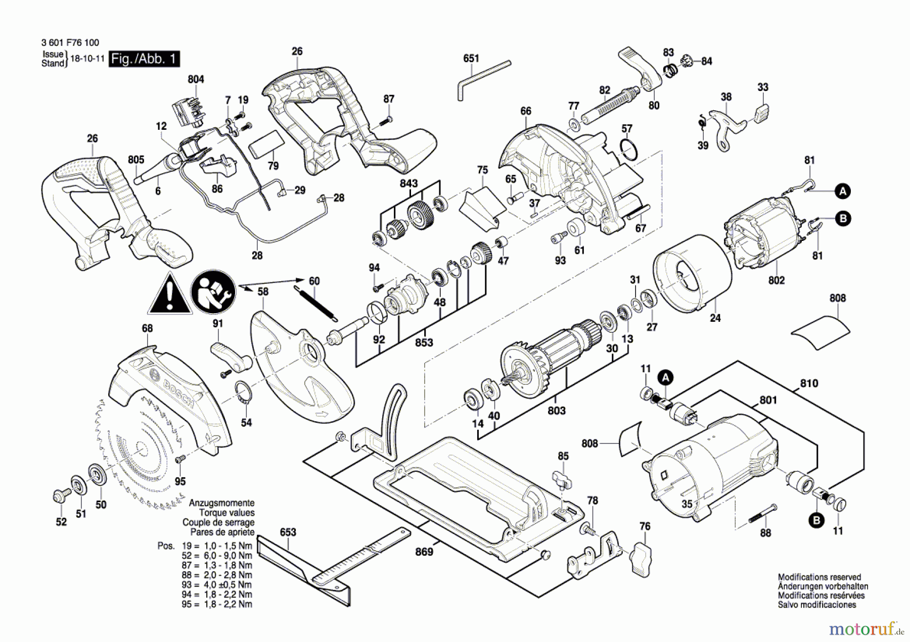  Bosch Werkzeug Handkreissäge GKS 165 Seite 1