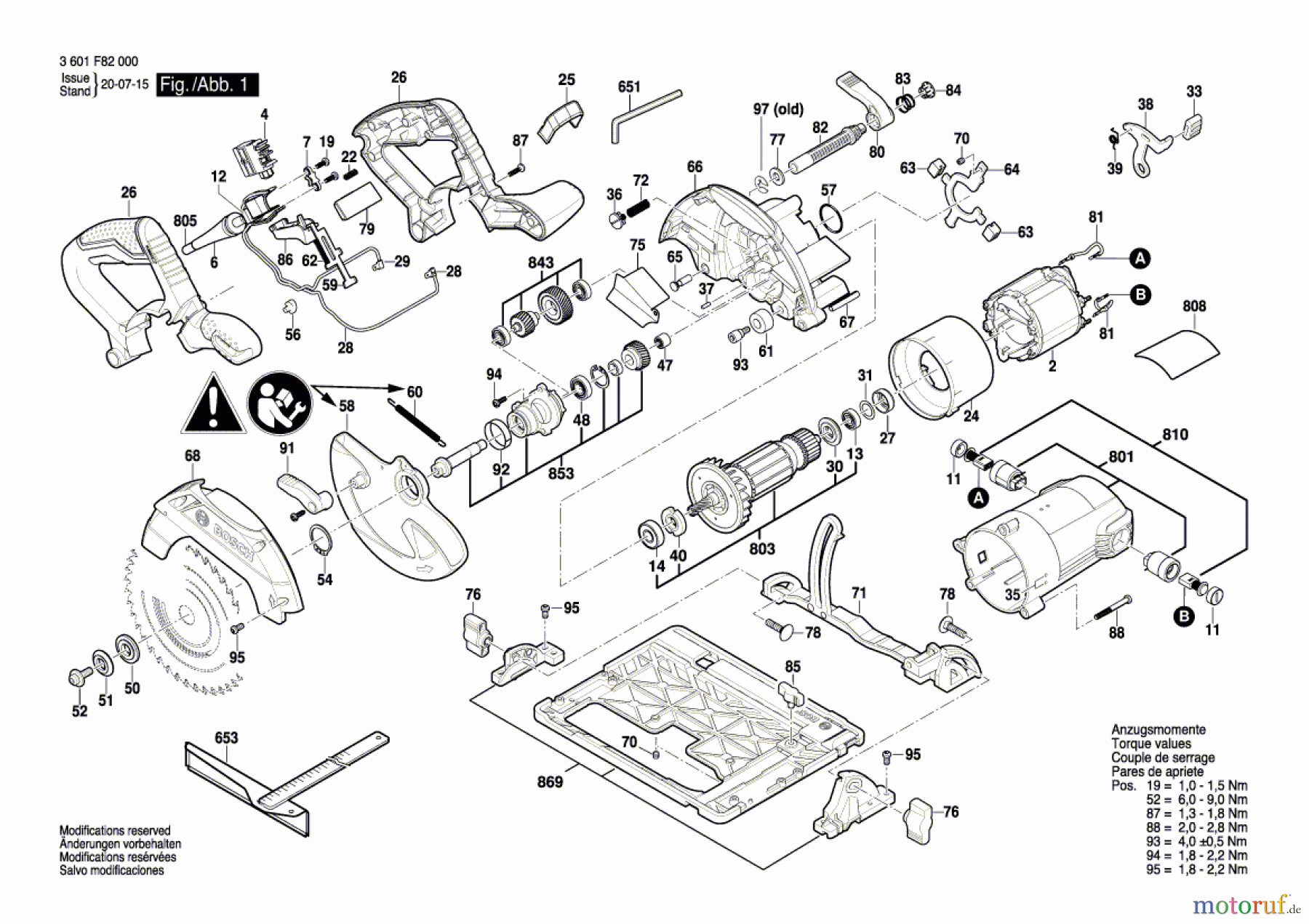  Bosch Werkzeug Handkreissäge GKS 55+ G Seite 1