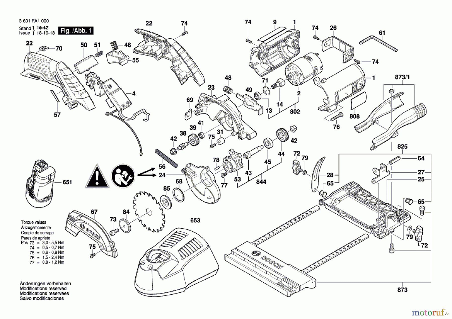 Bosch Akku Werkzeug Akku-Kreissäge GKS 12V-26 Seite 1