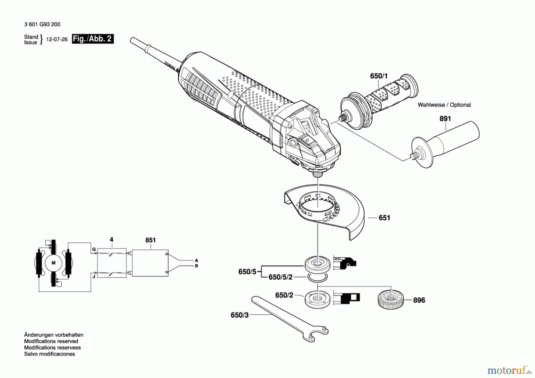 Bosch Werkzeug Winkelschleifer GWS 12-125 CIP Seite 2