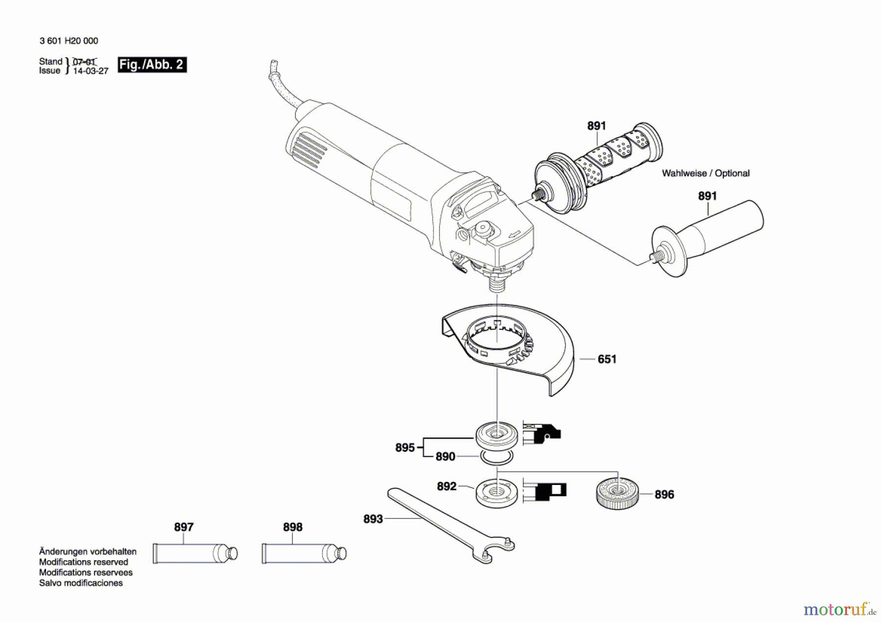 Bosch Werkzeug Winkelschleifer GWS 8-115 Seite 2